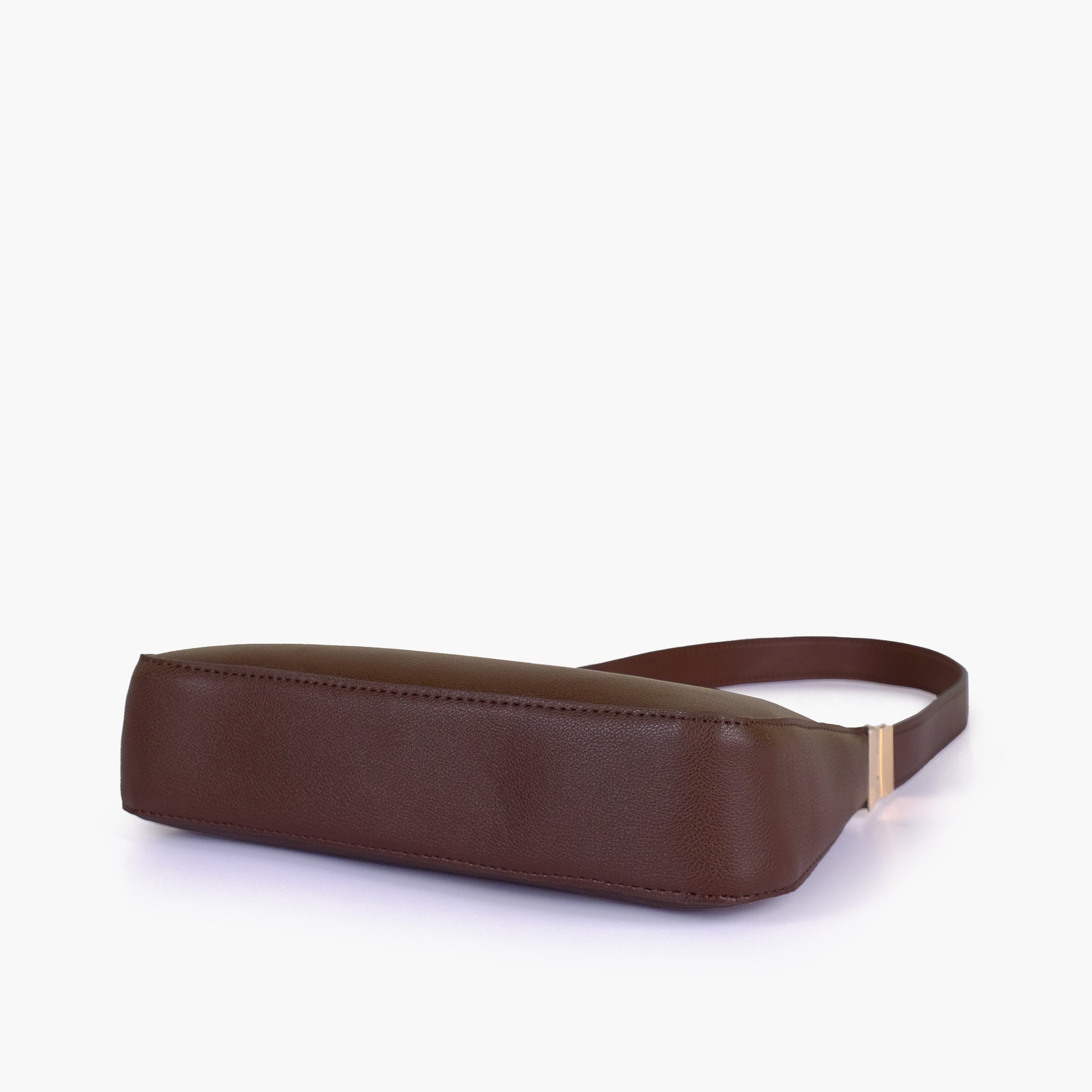 Dark brown small shoulder bag