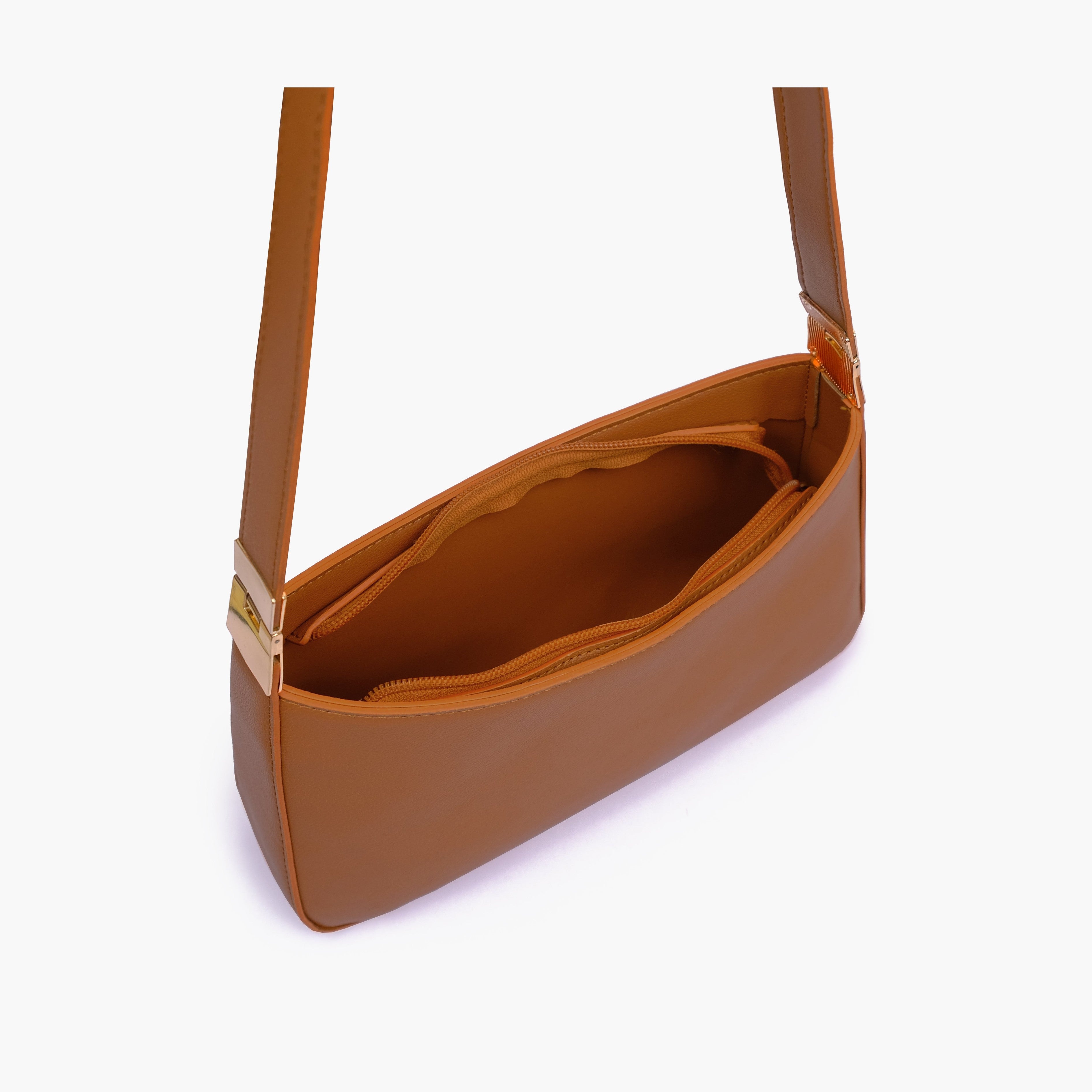 Tan small shoulder bag