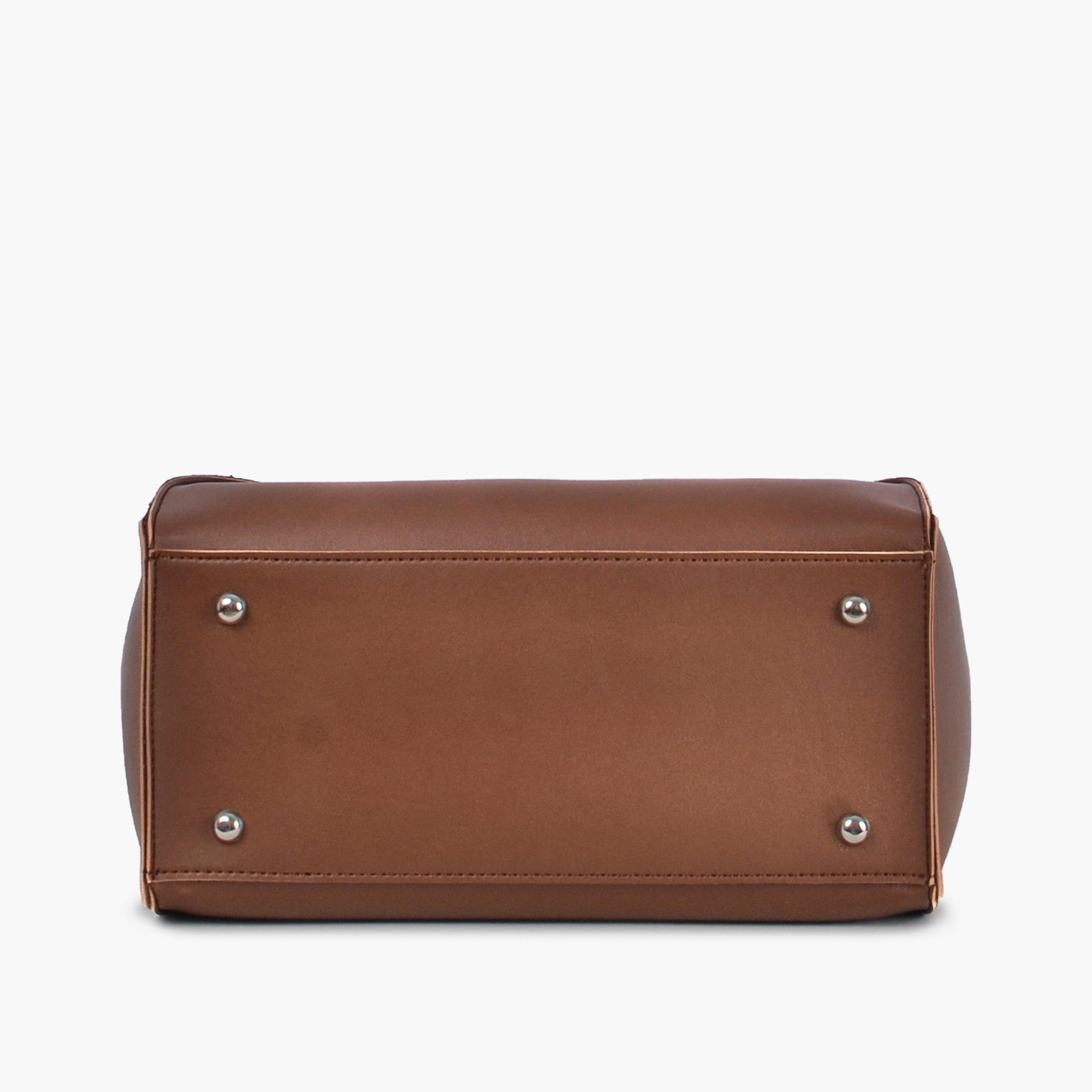 Brown shopping tote bag