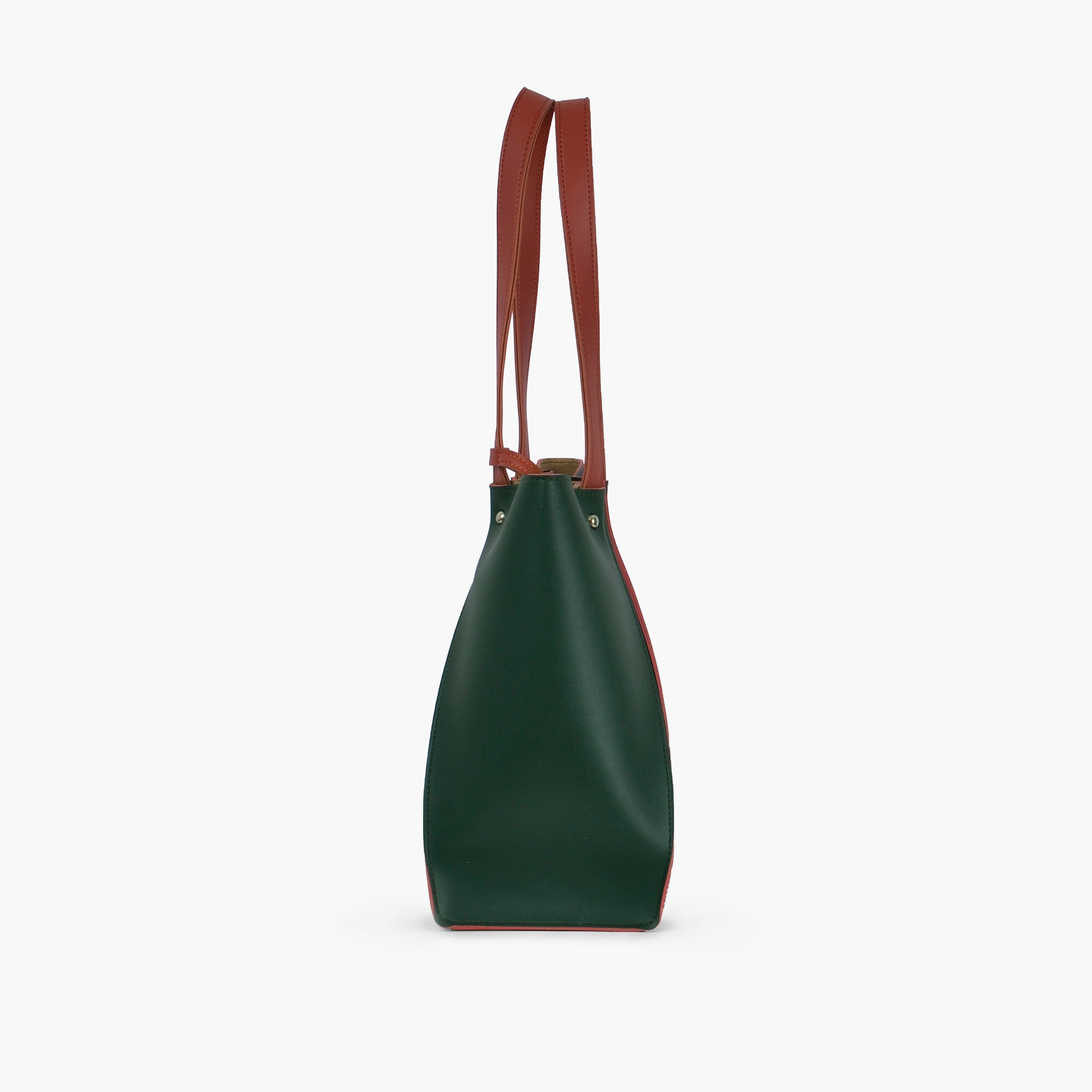 Army green shopping tote bag