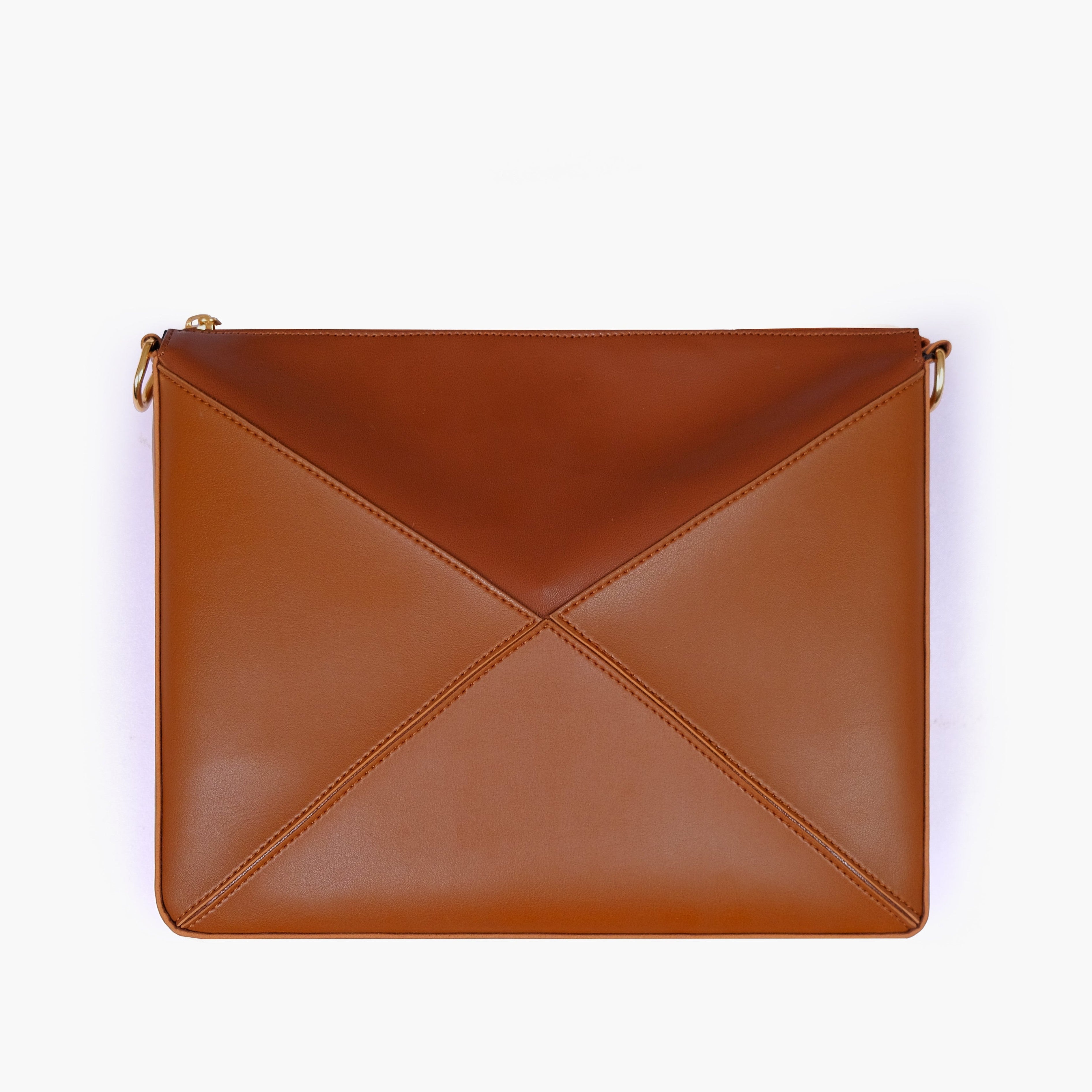 Brown triangle flex bag