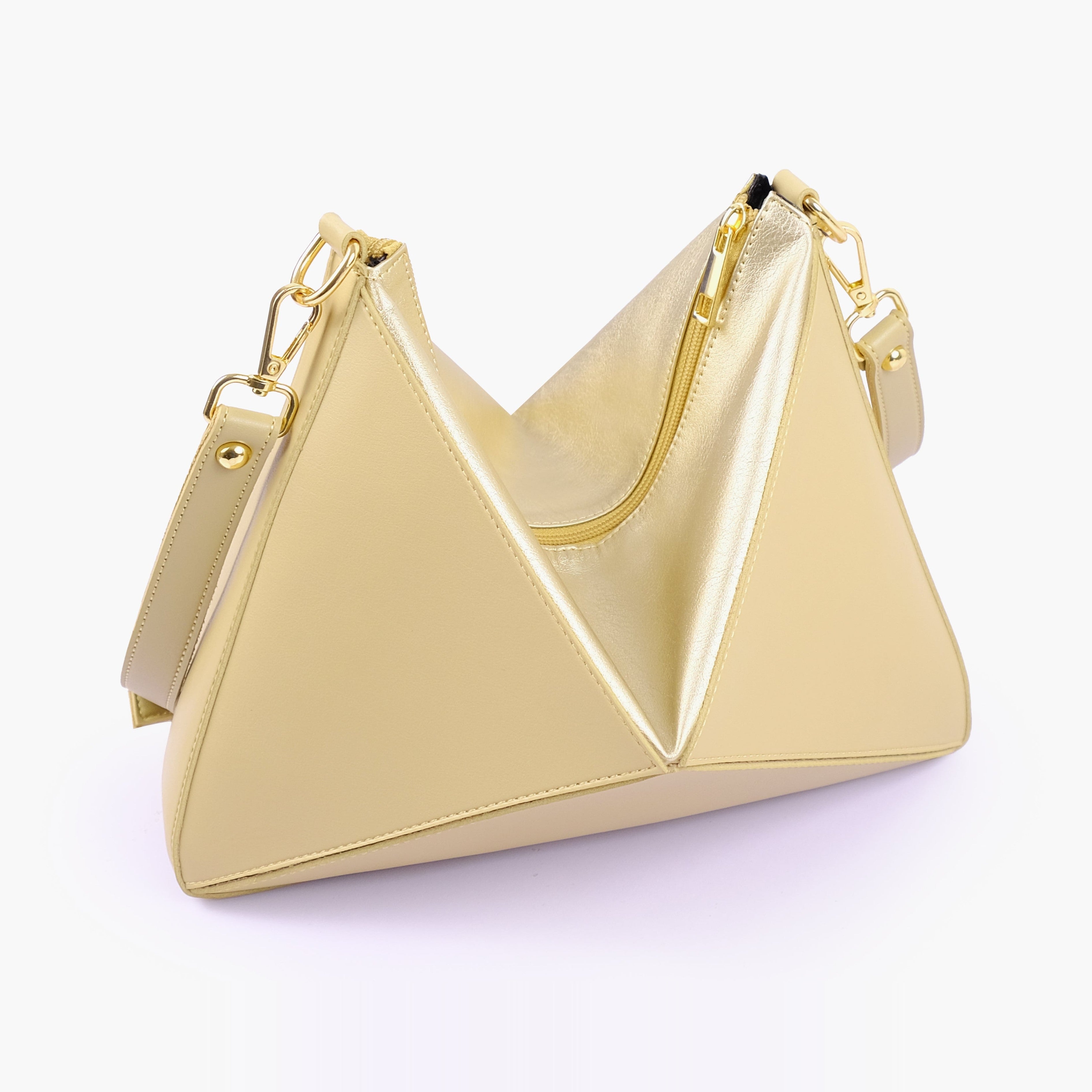 Golden triangle flex bag