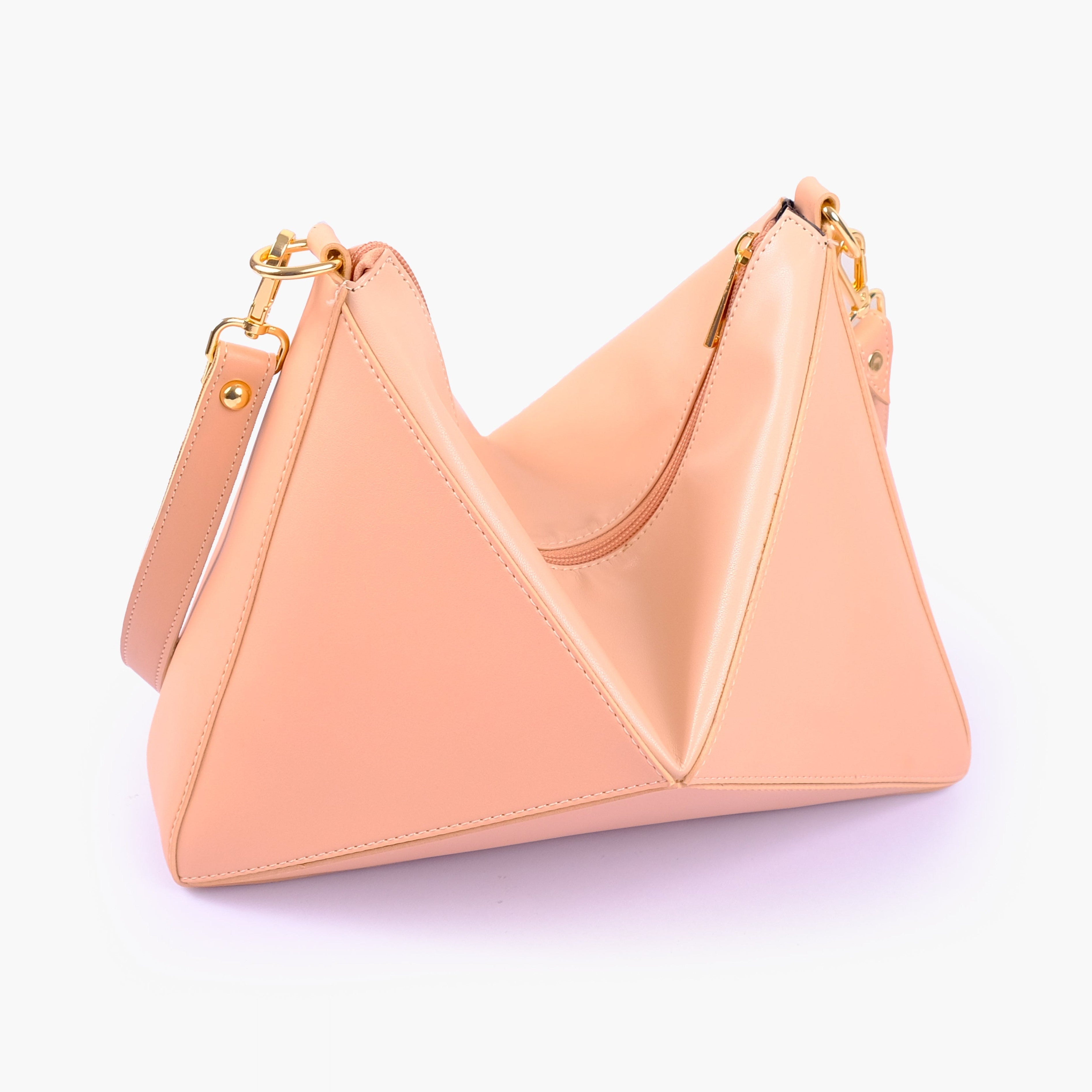 Peach triangle flex bag