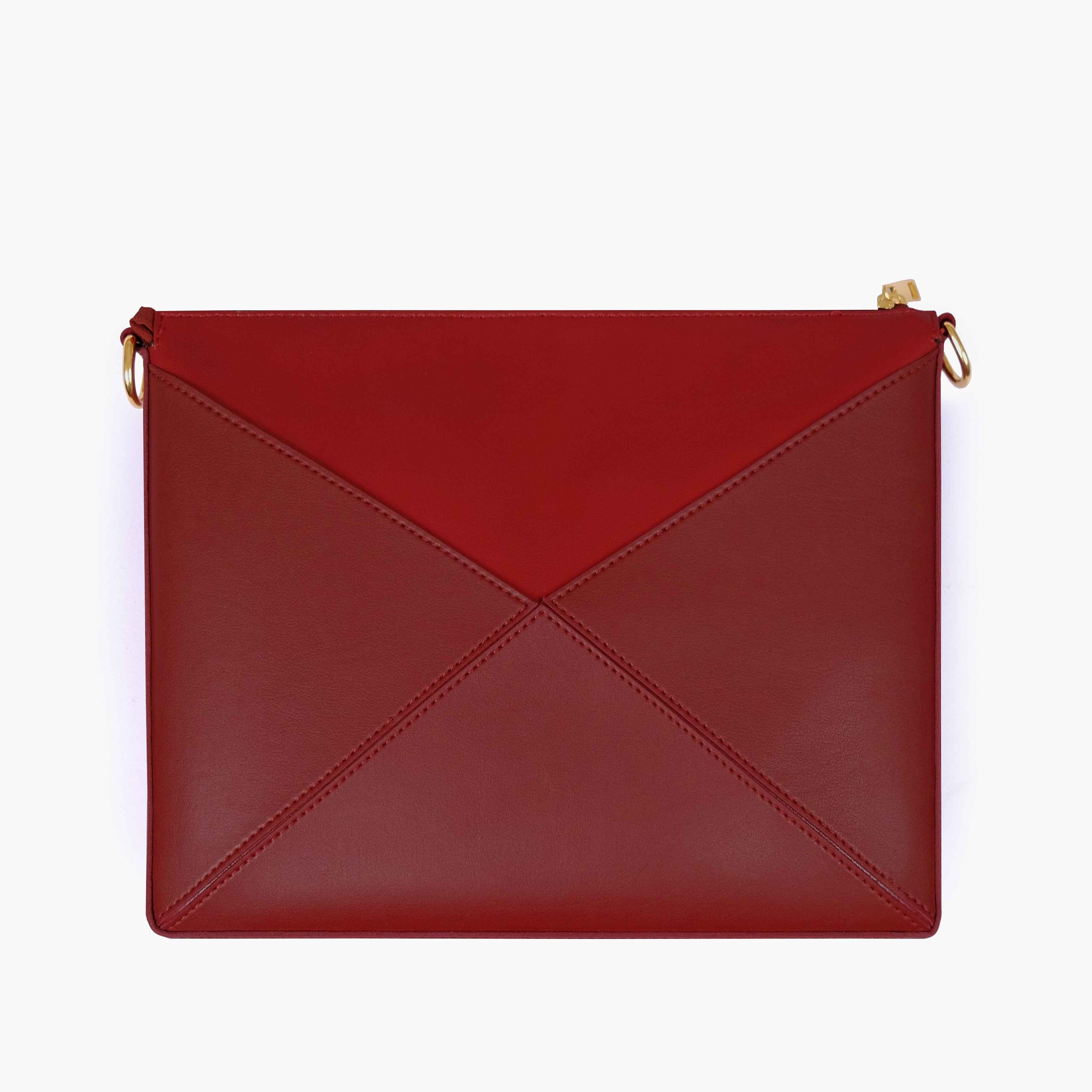 Maroon triangle flex bag