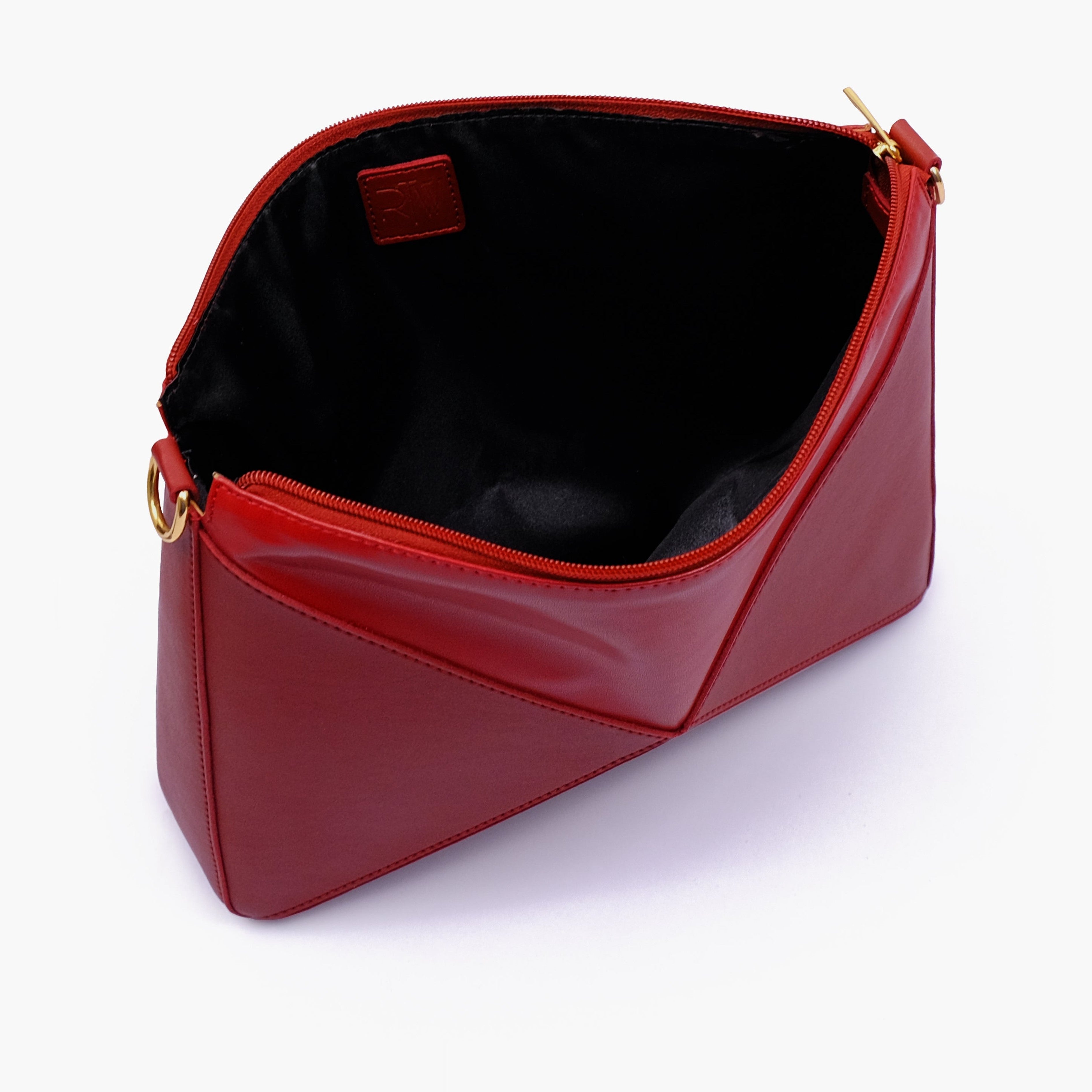 Maroon triangle flex bag