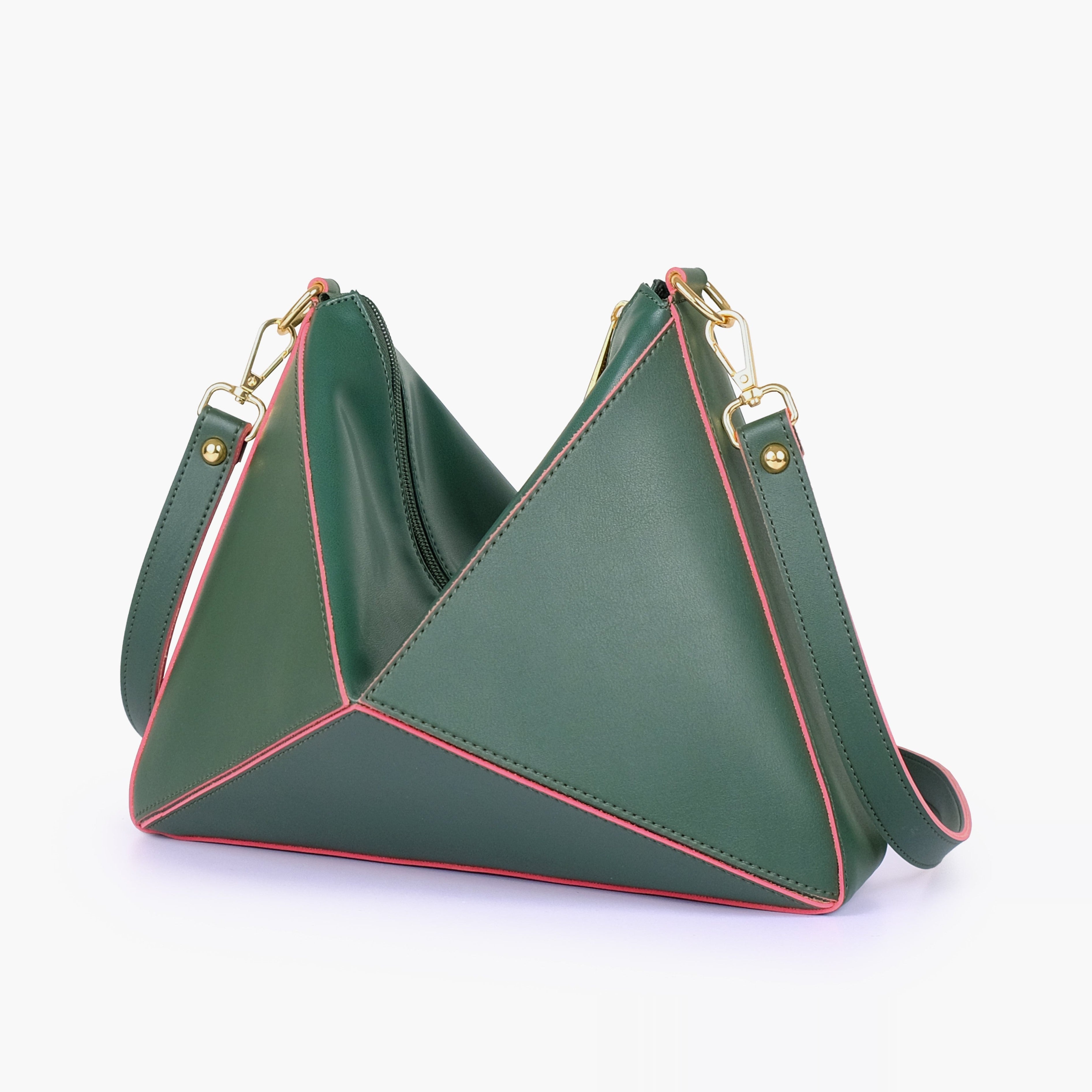 Army green triangle flex bag