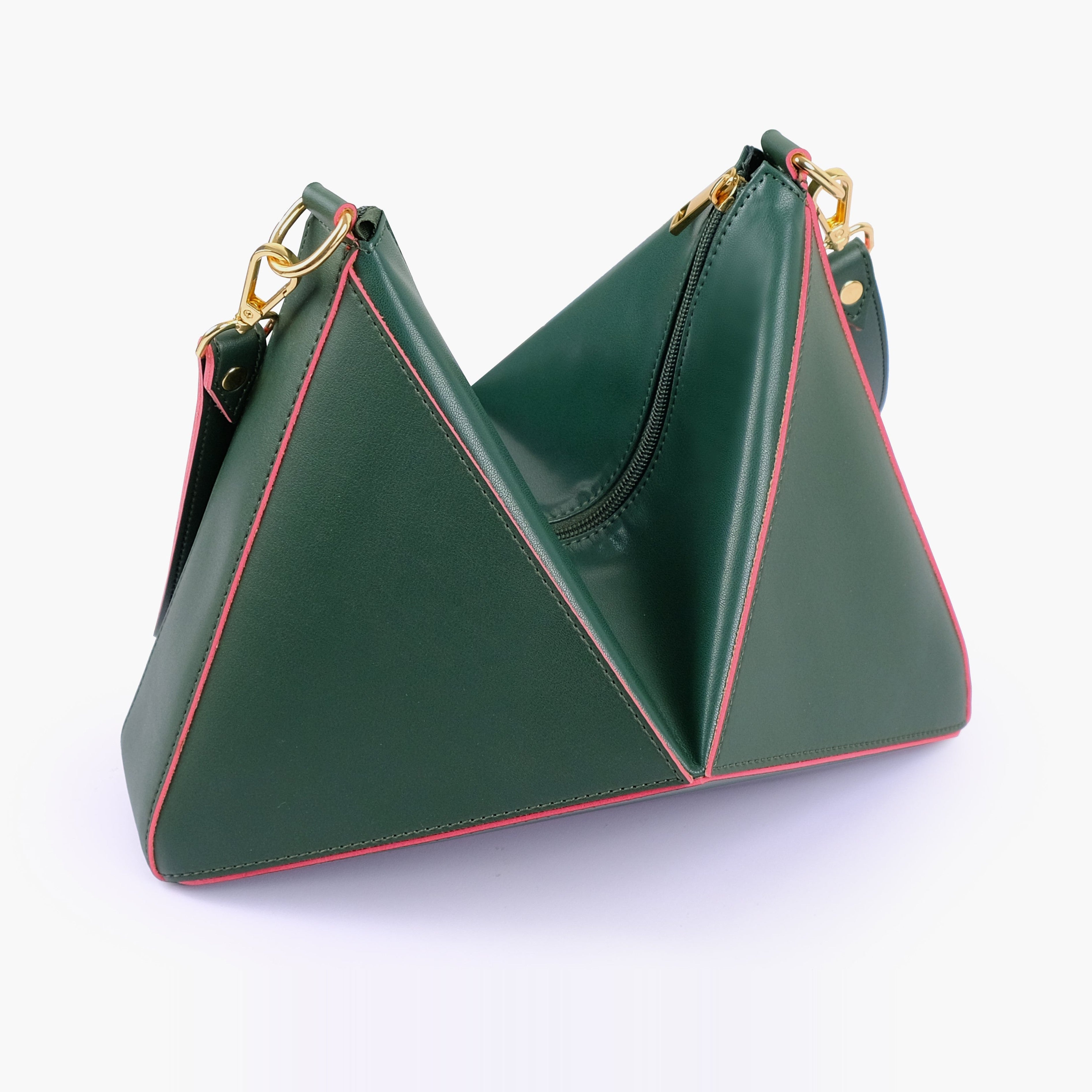 Army green triangle flex bag