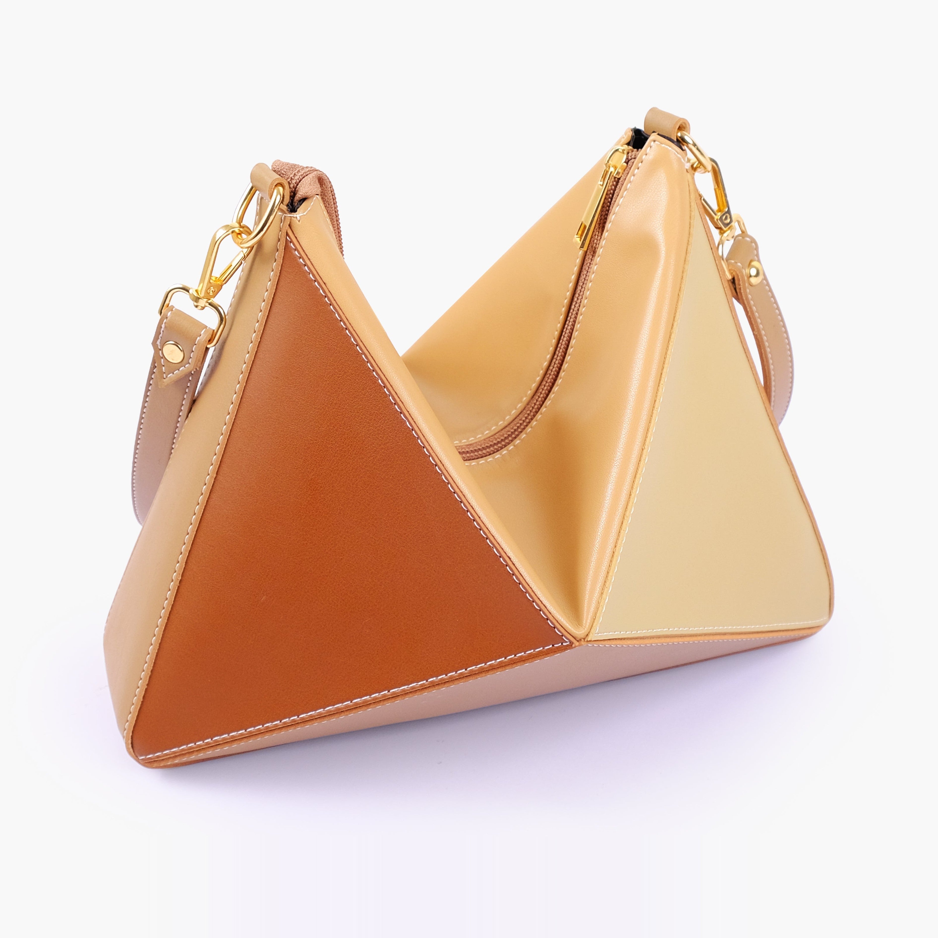 Caramel triangle flex bag