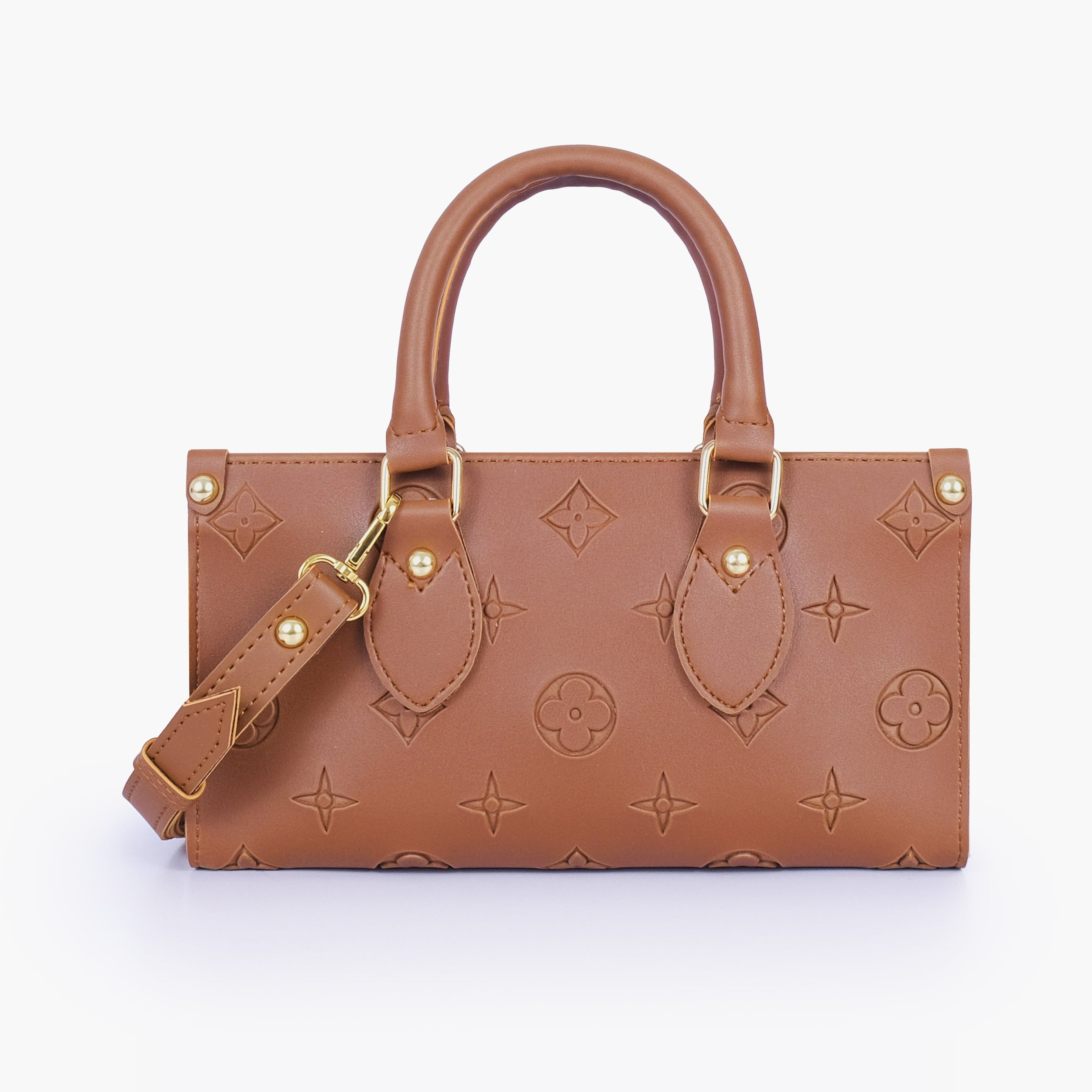 Brown on-the-go mini bag