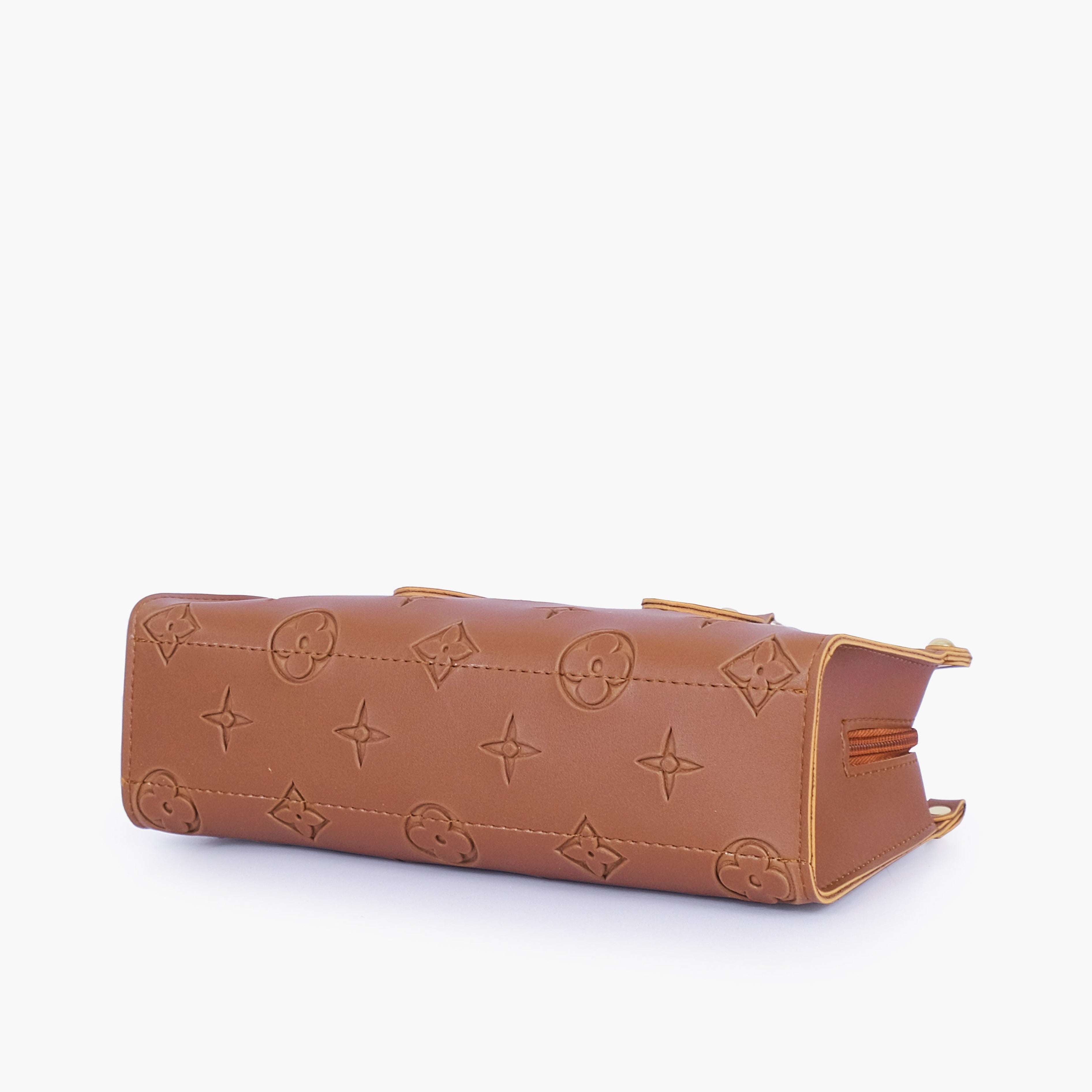 Brown on-the-go mini bag