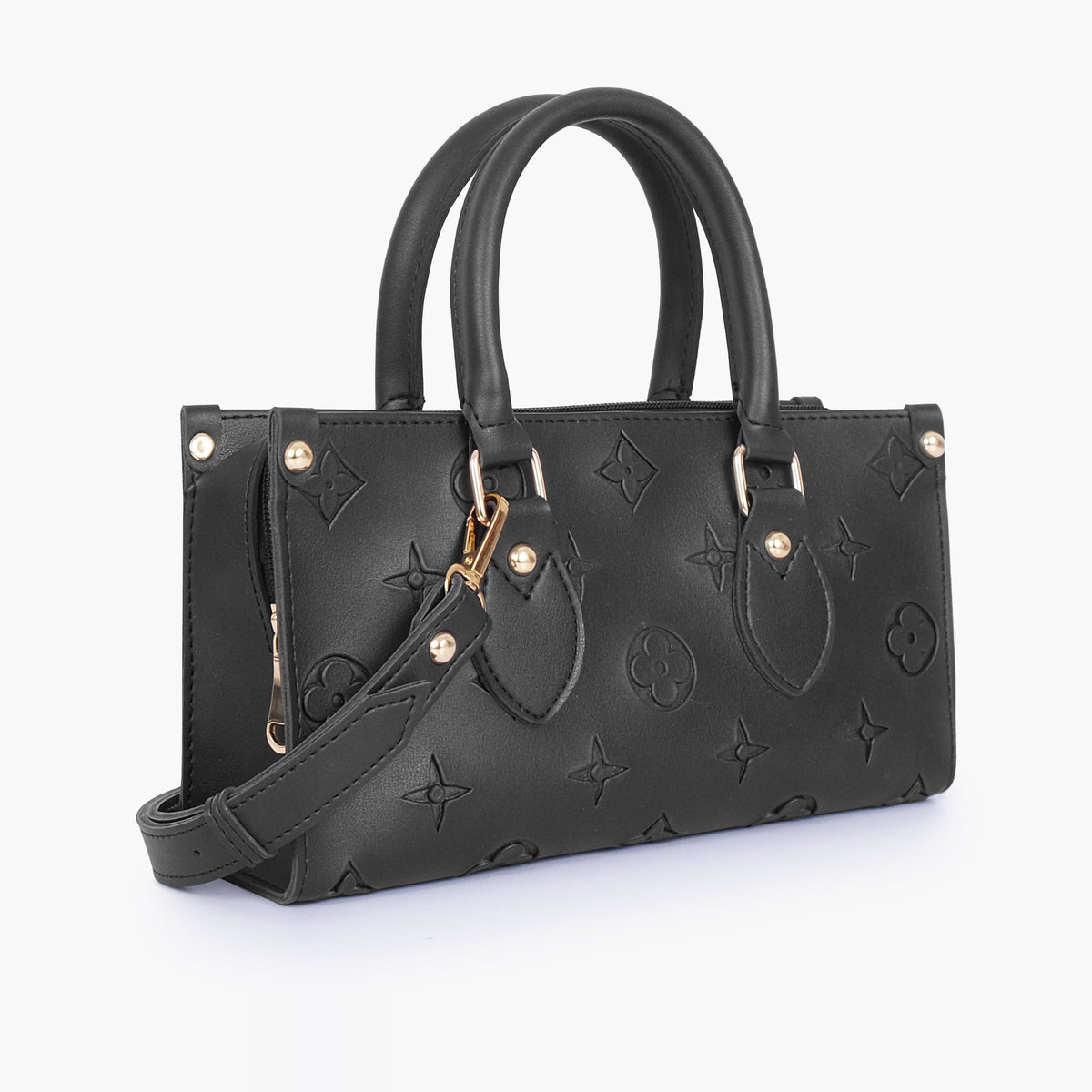 Black on-the-go mini bag