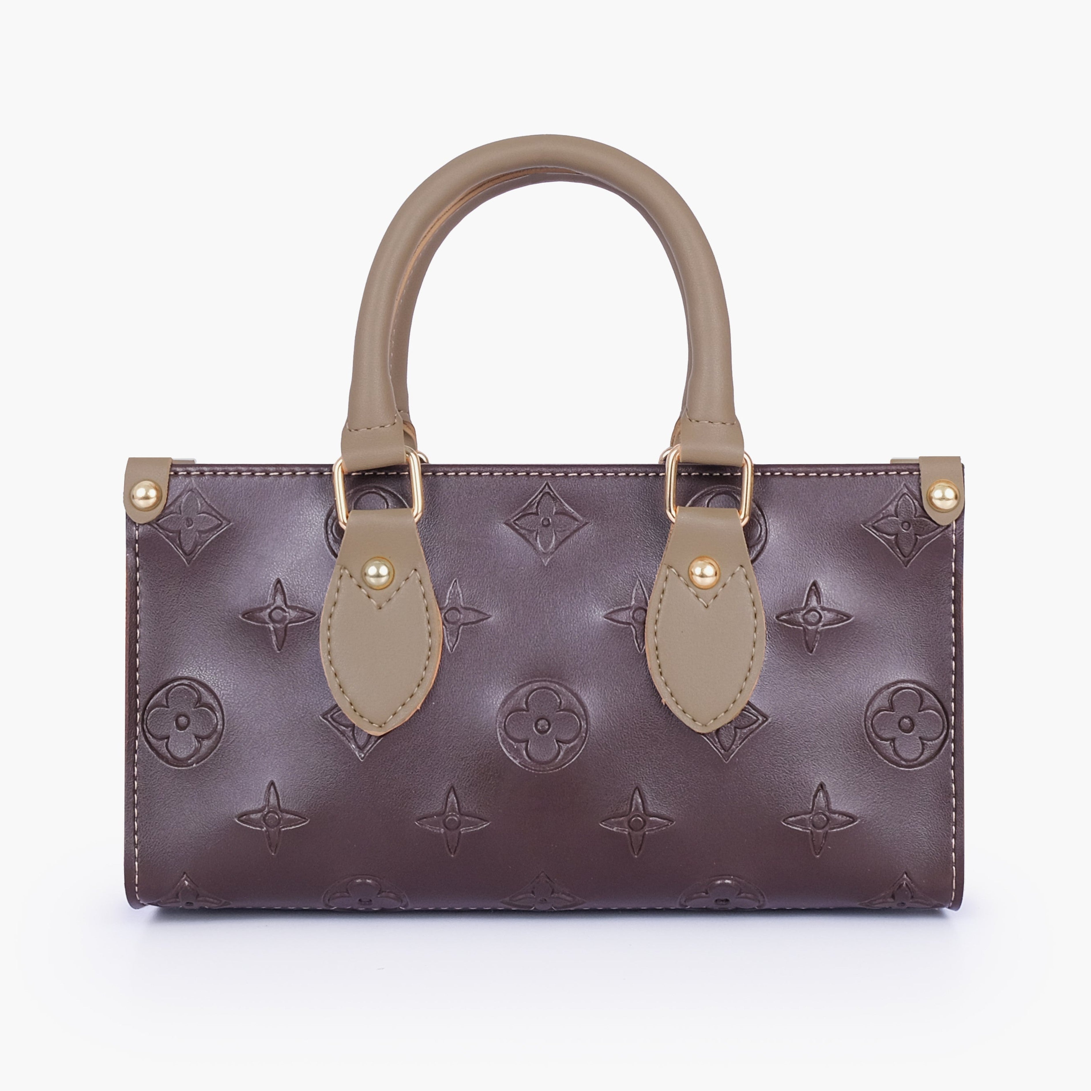Dark brown and coffee on-the-go mini bag
