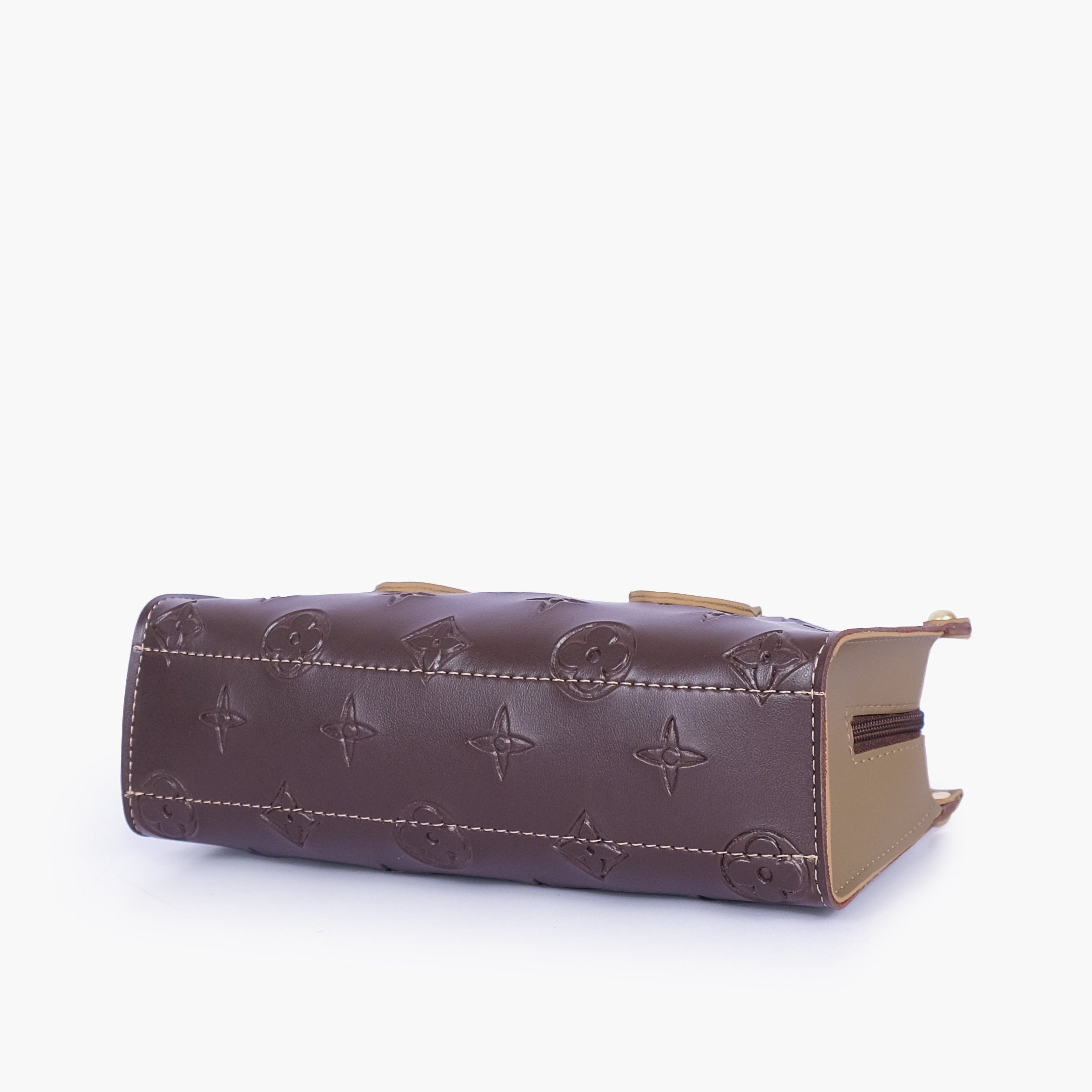 Dark brown and coffee on-the-go mini bag