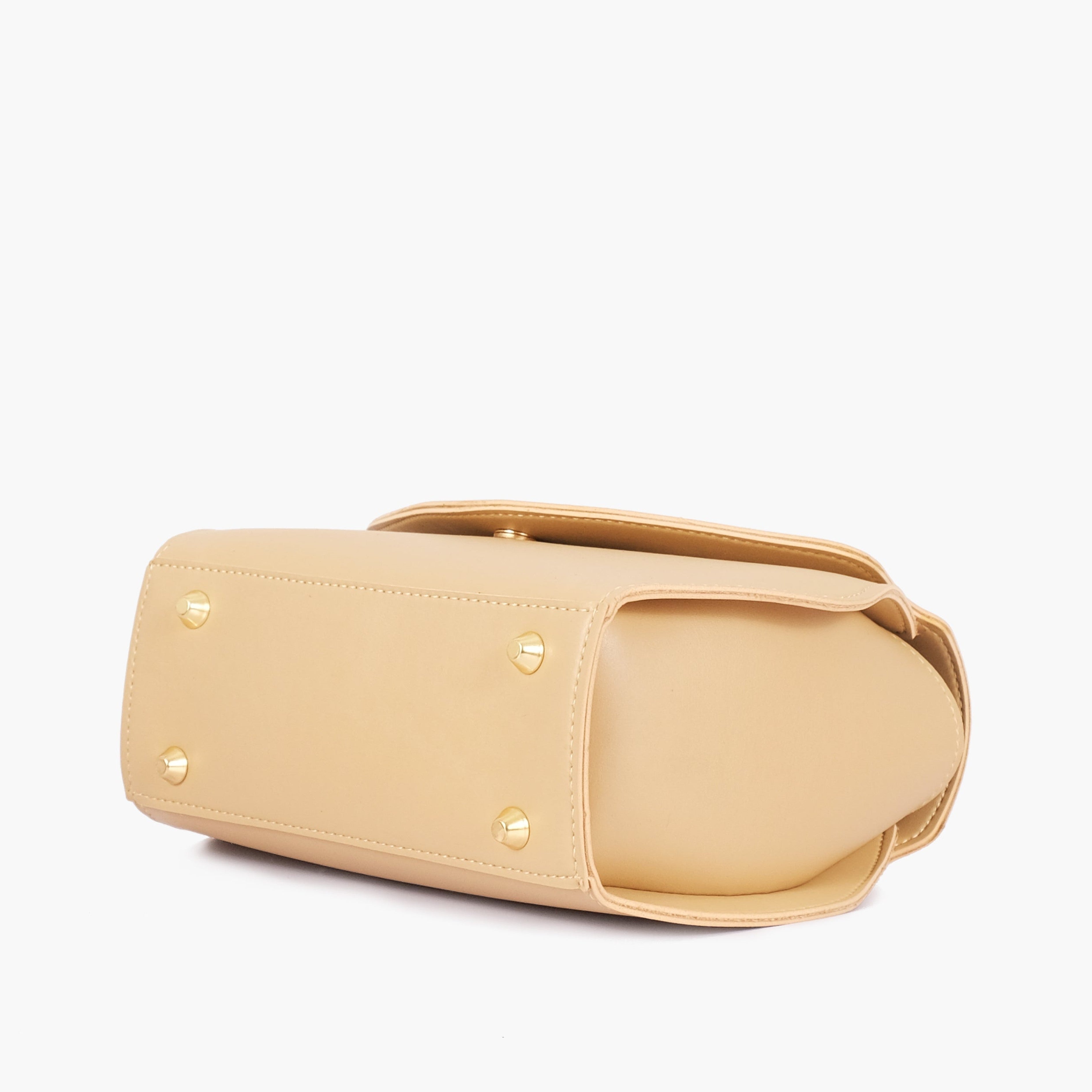 Off-white top-handle hexagon bag