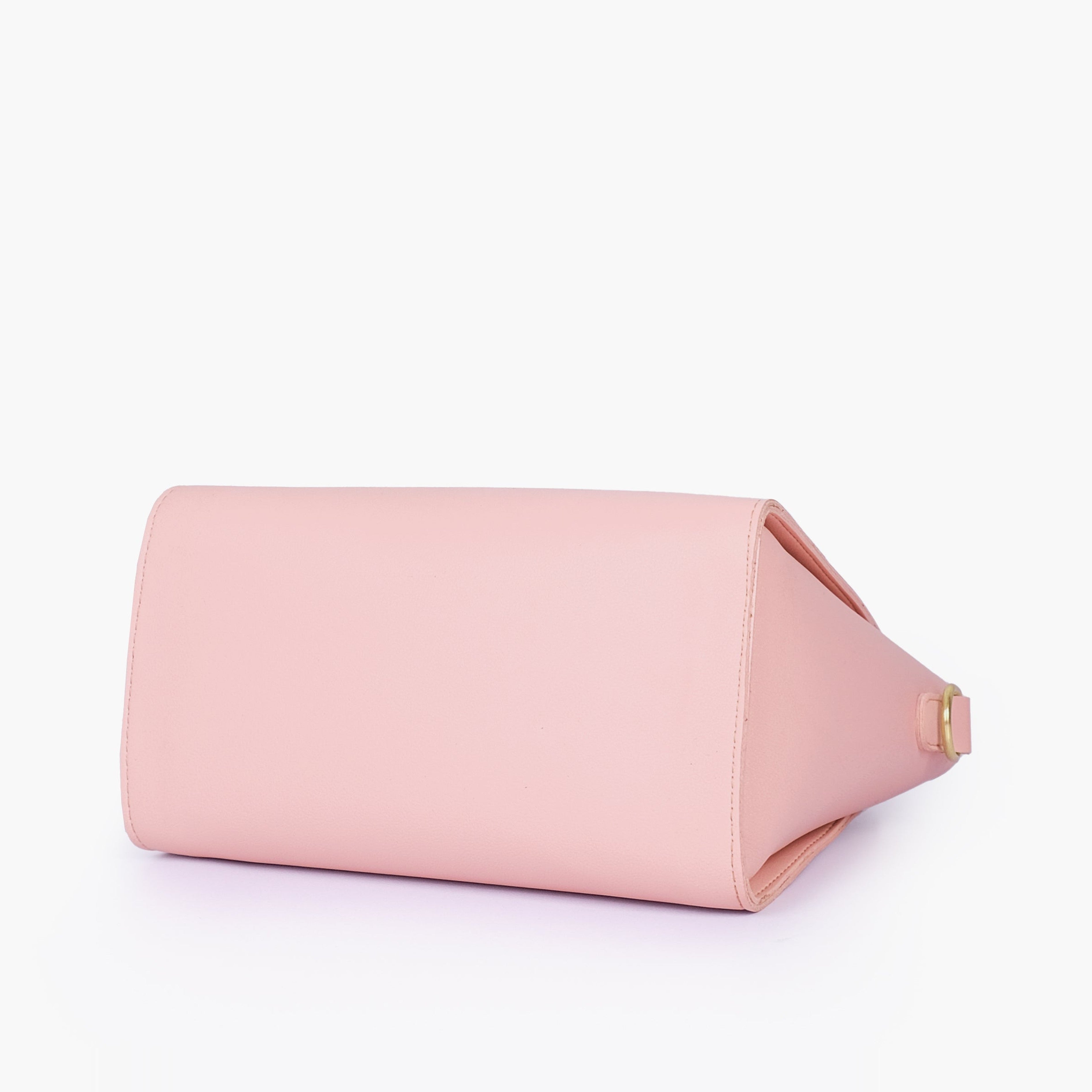 Pink top-handle mini handbag