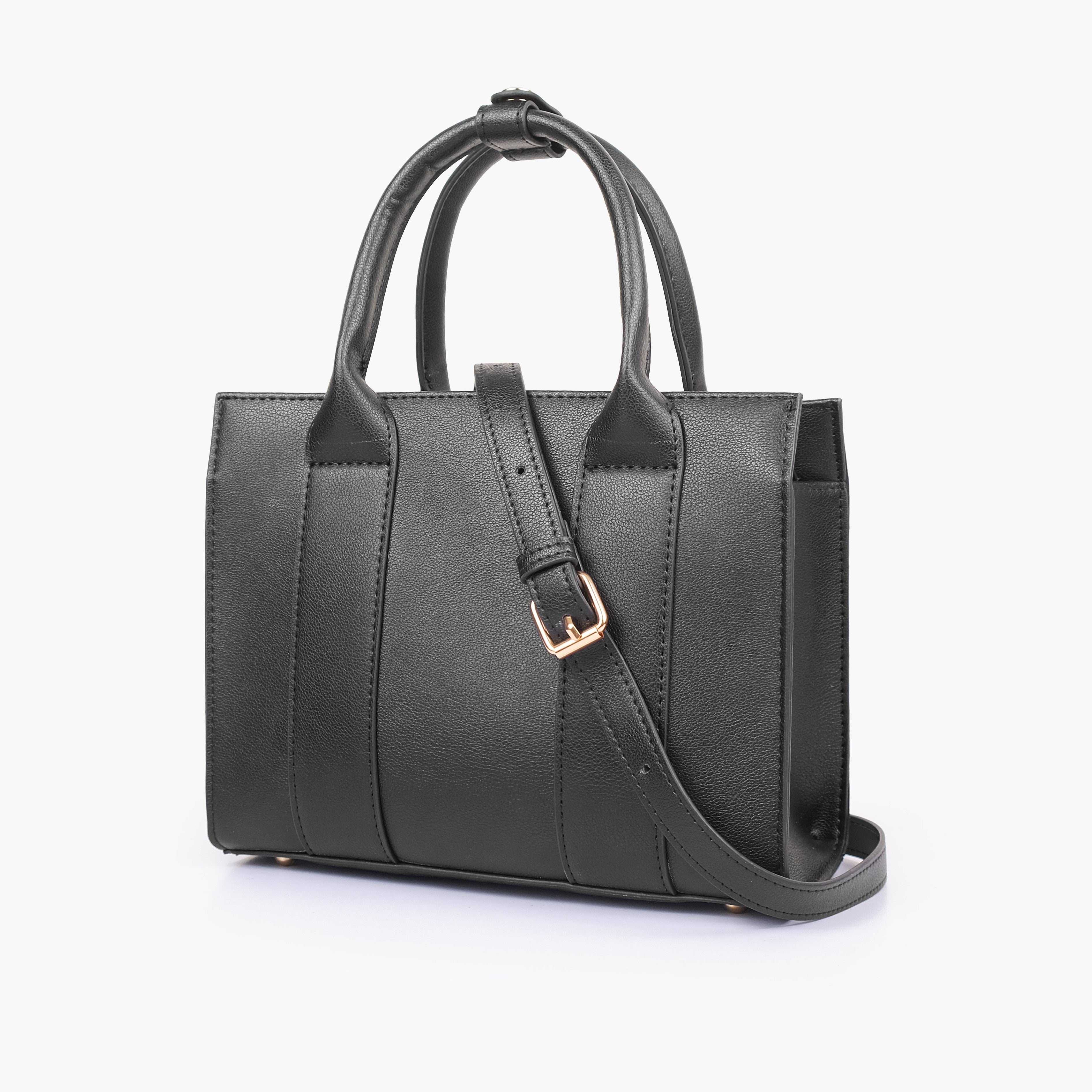 The black mini tote bag