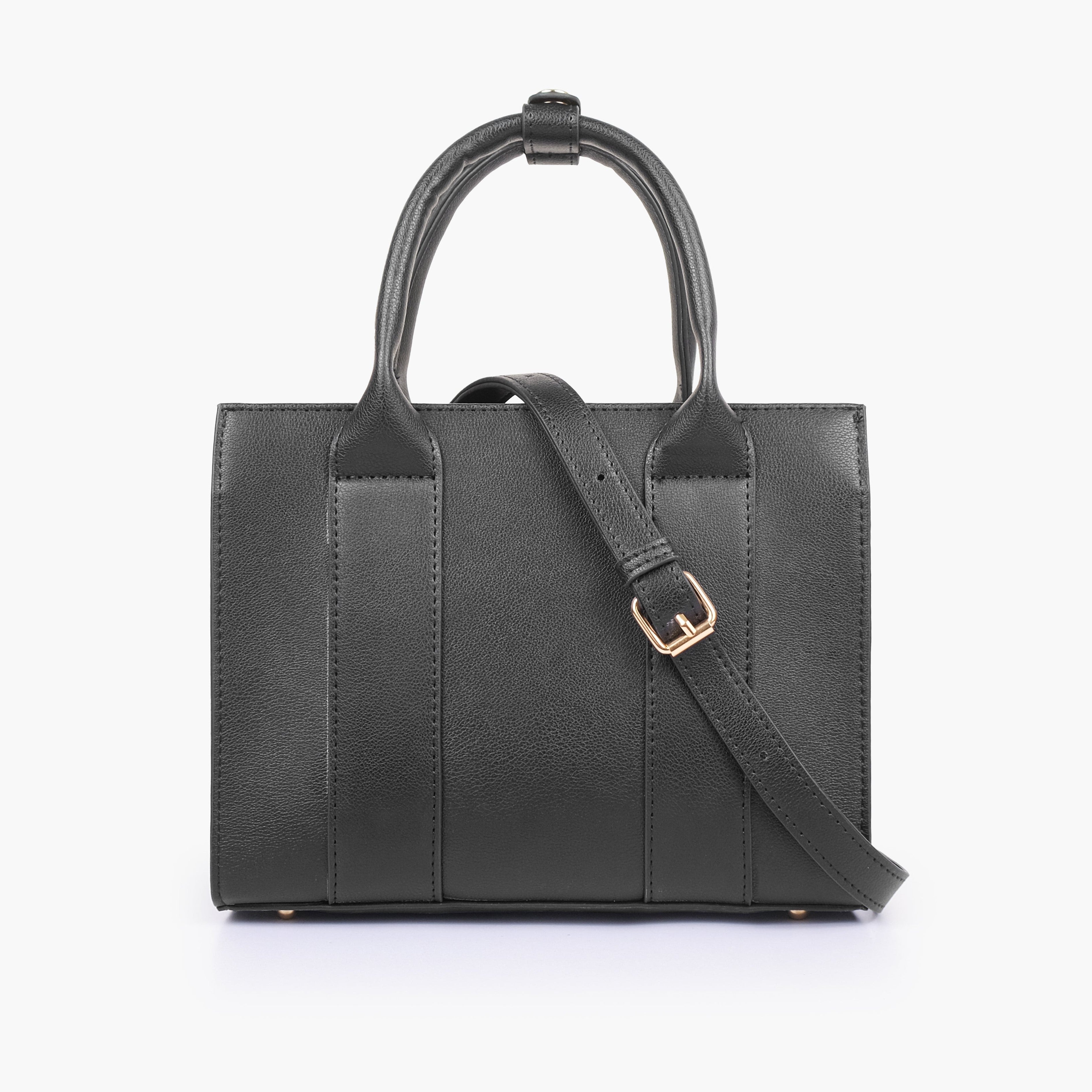 The black mini tote bag