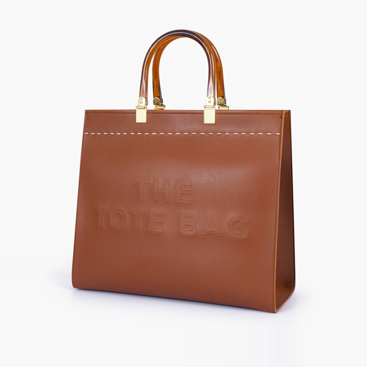 Brown signature tote bag