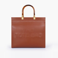 Brown signature tote bag