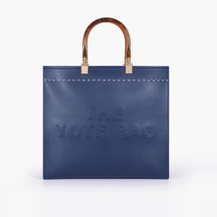 Blue signature tote bag