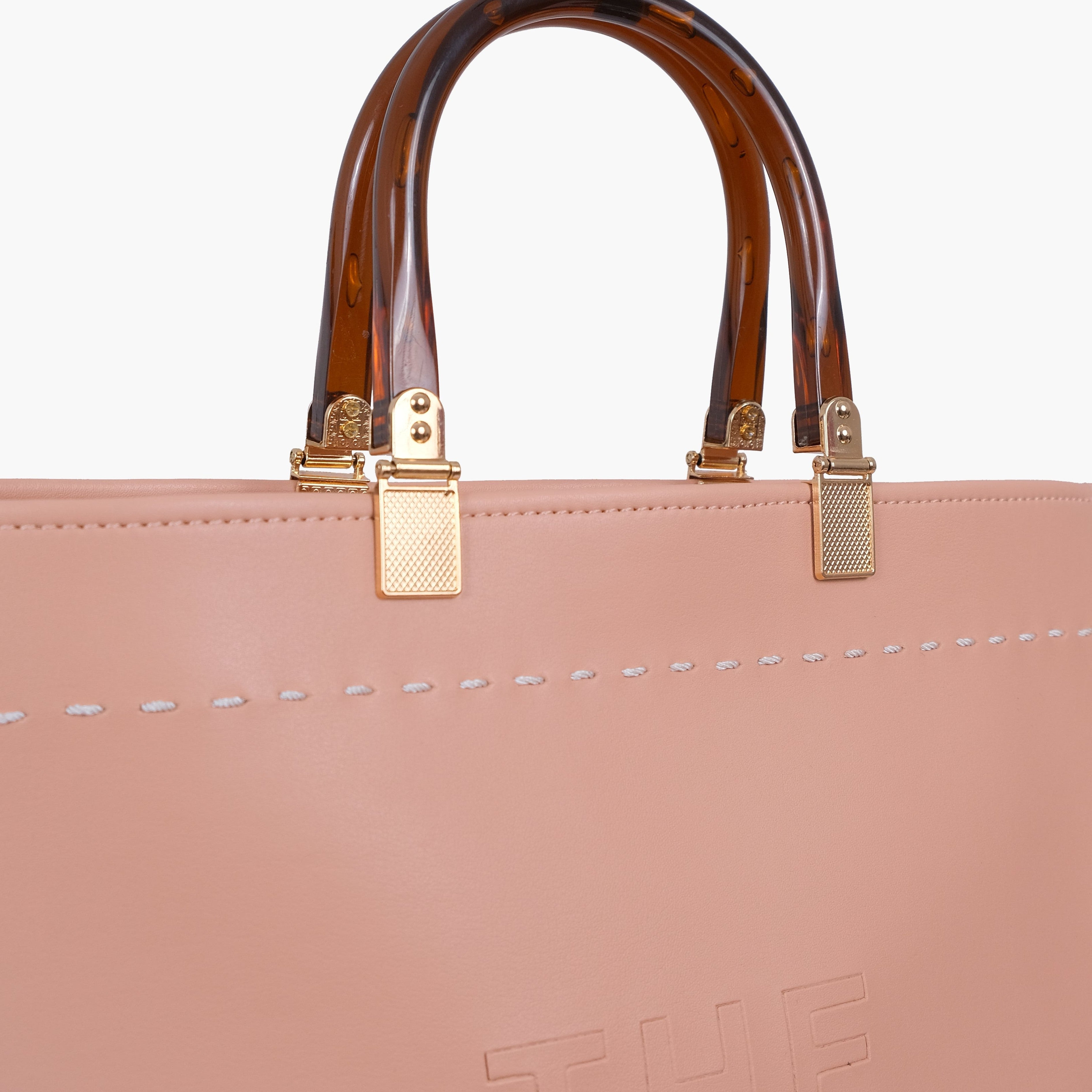 Peach signature tote bag