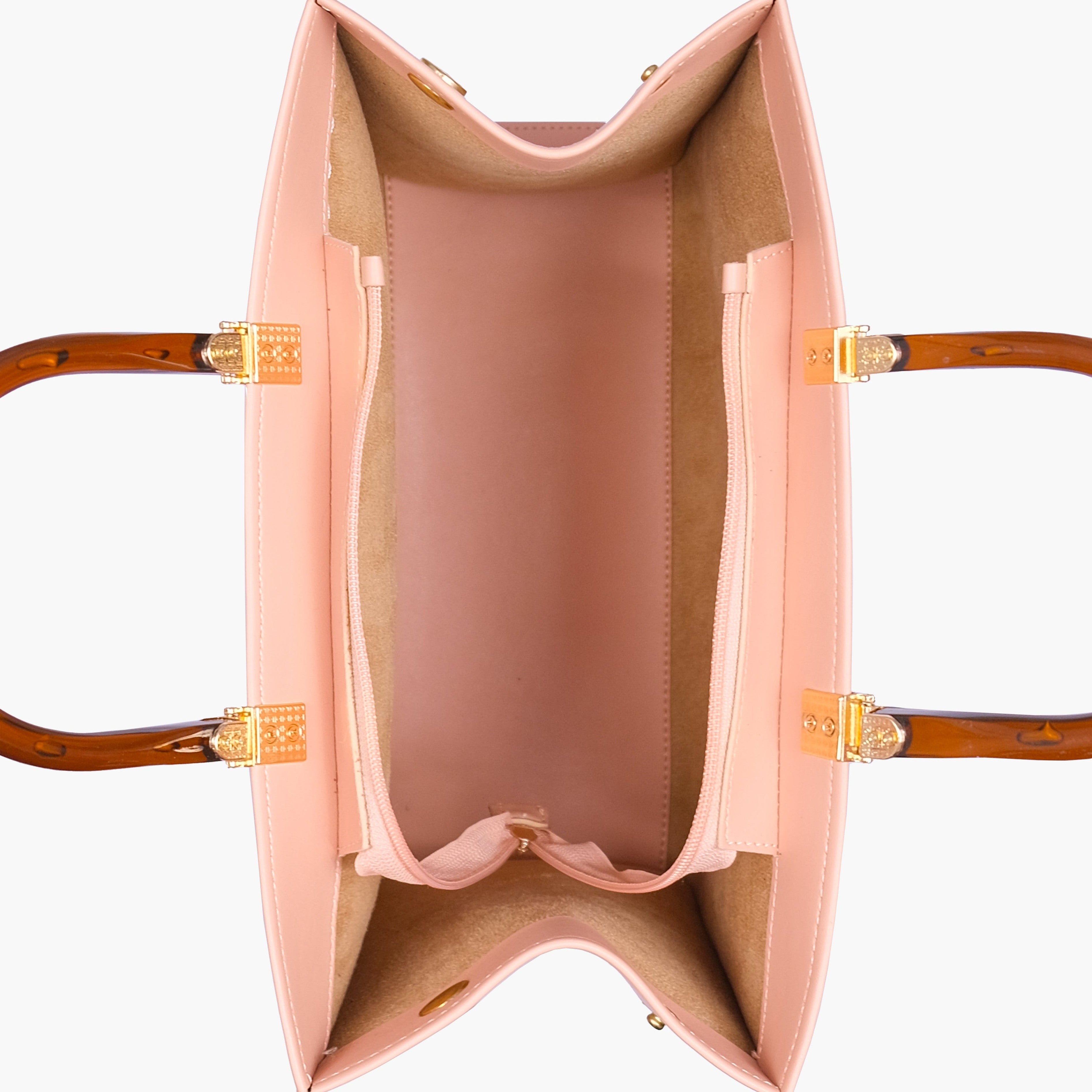 Peach signature tote bag