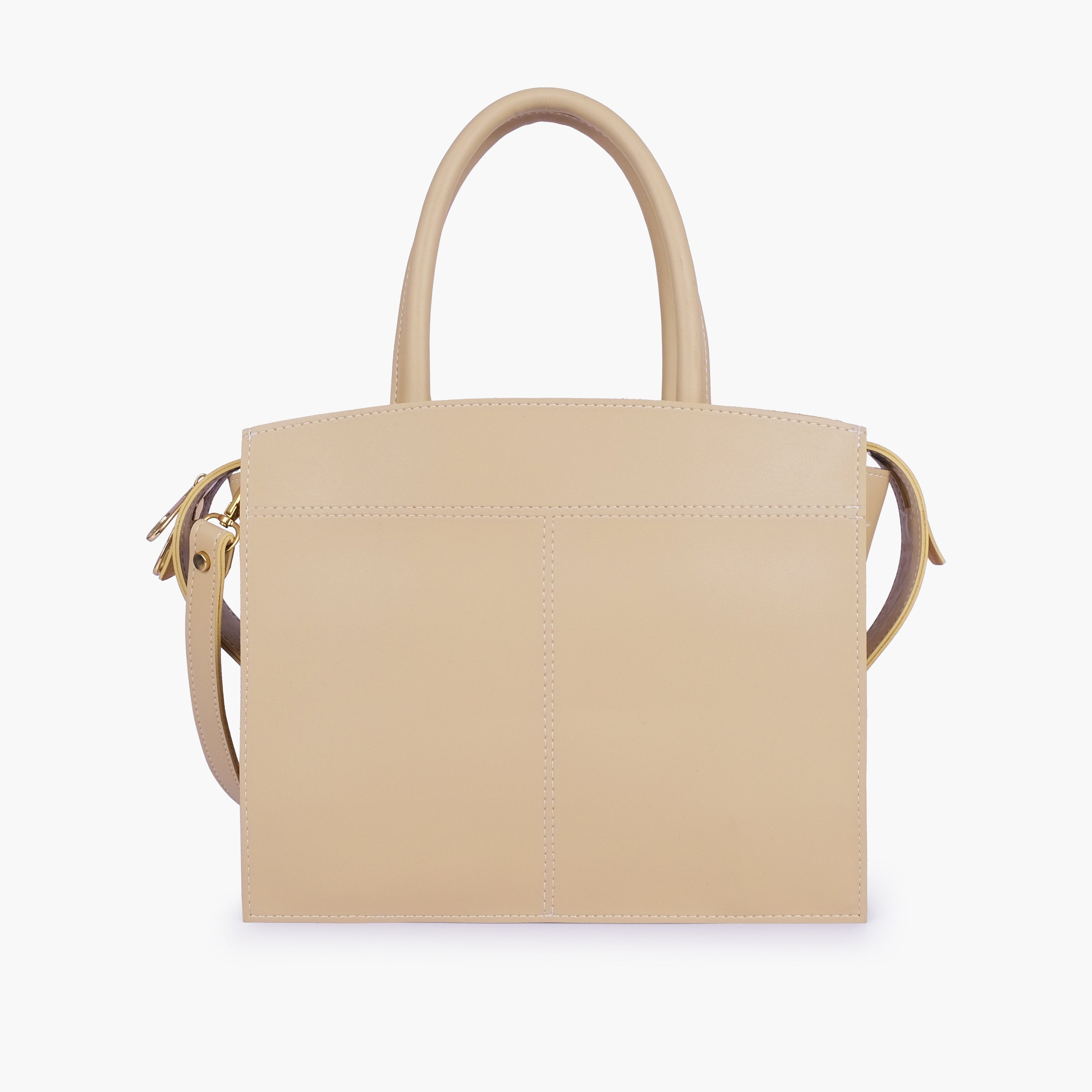 Off-white trapeze top-handle bag