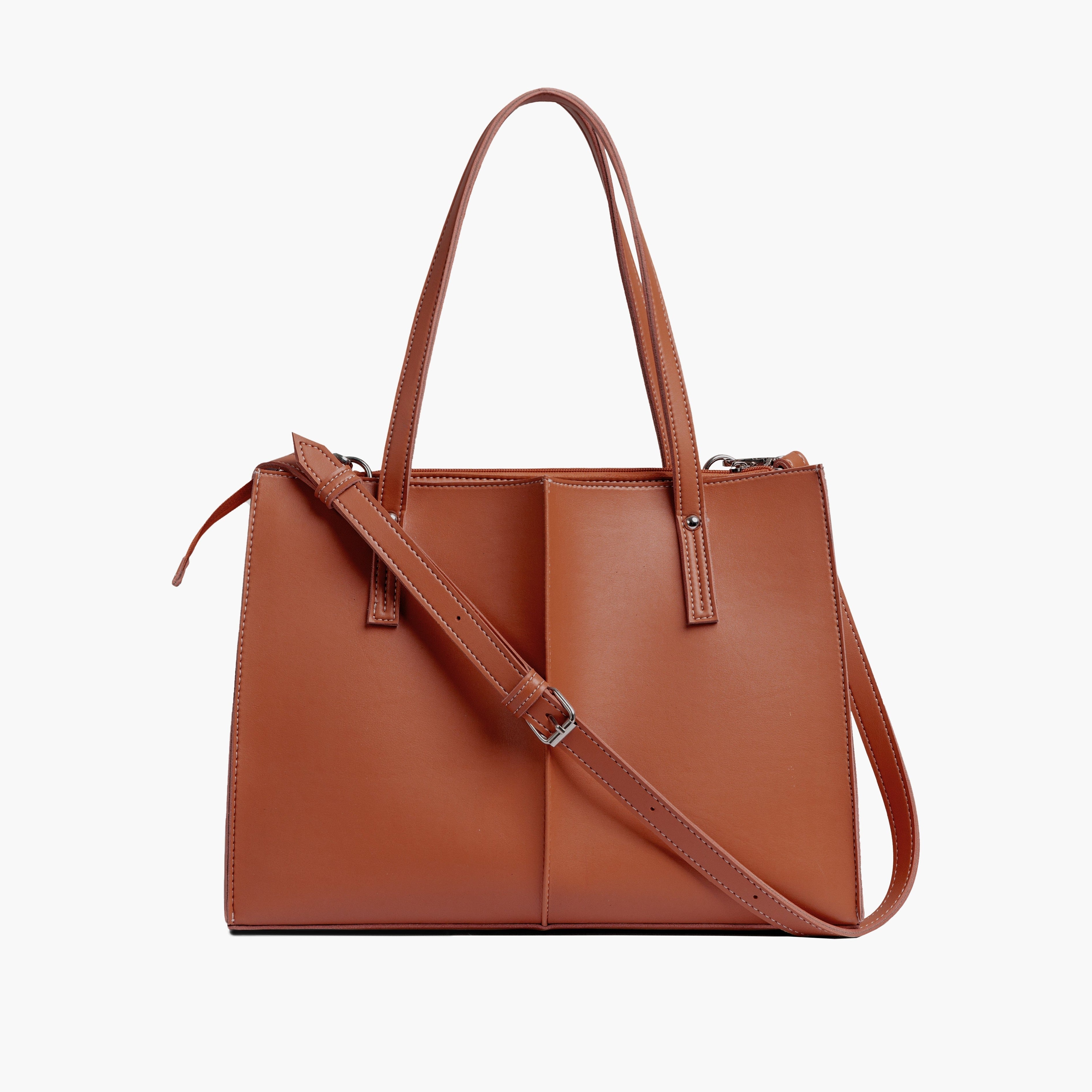 Rust work tote bag