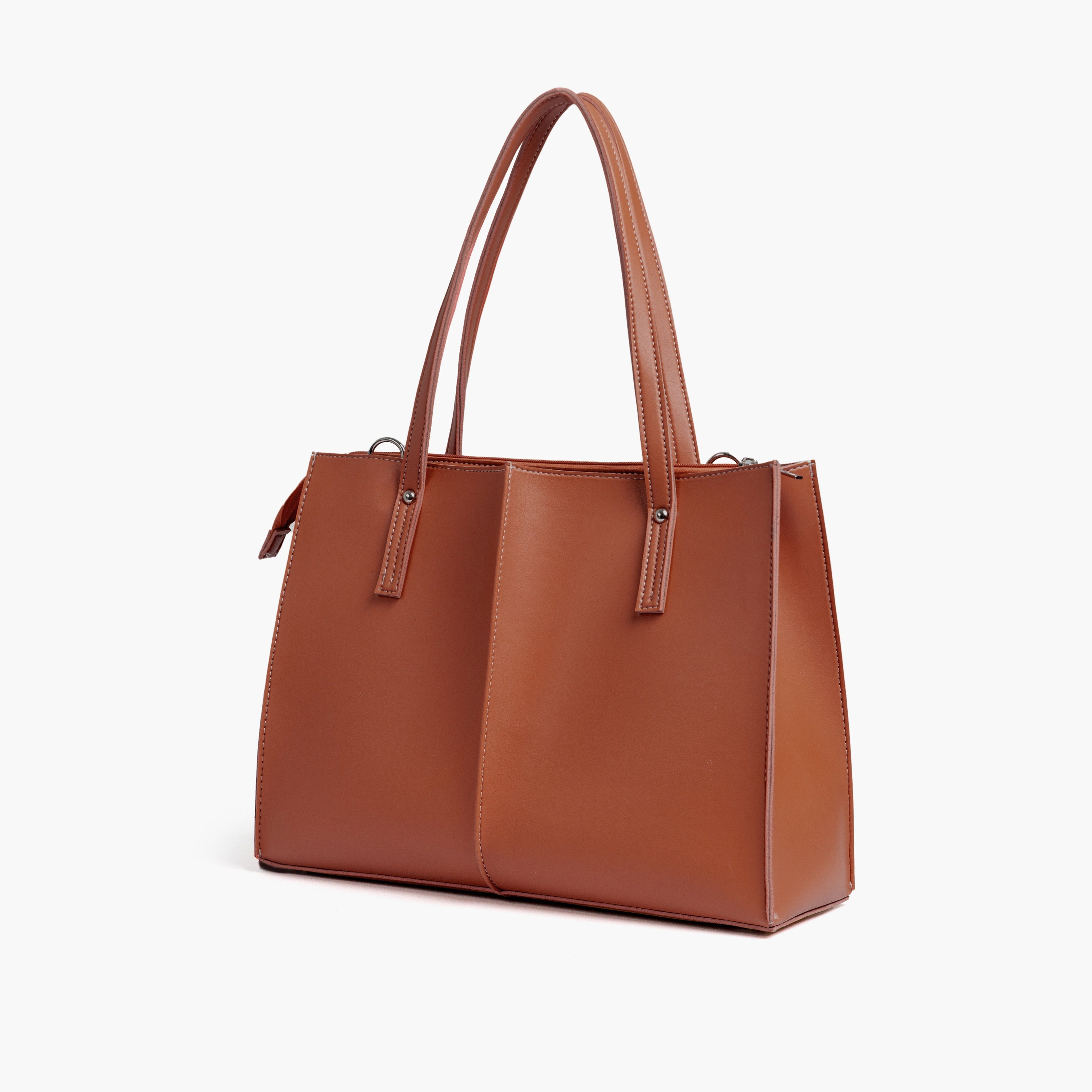 Rust work tote bag