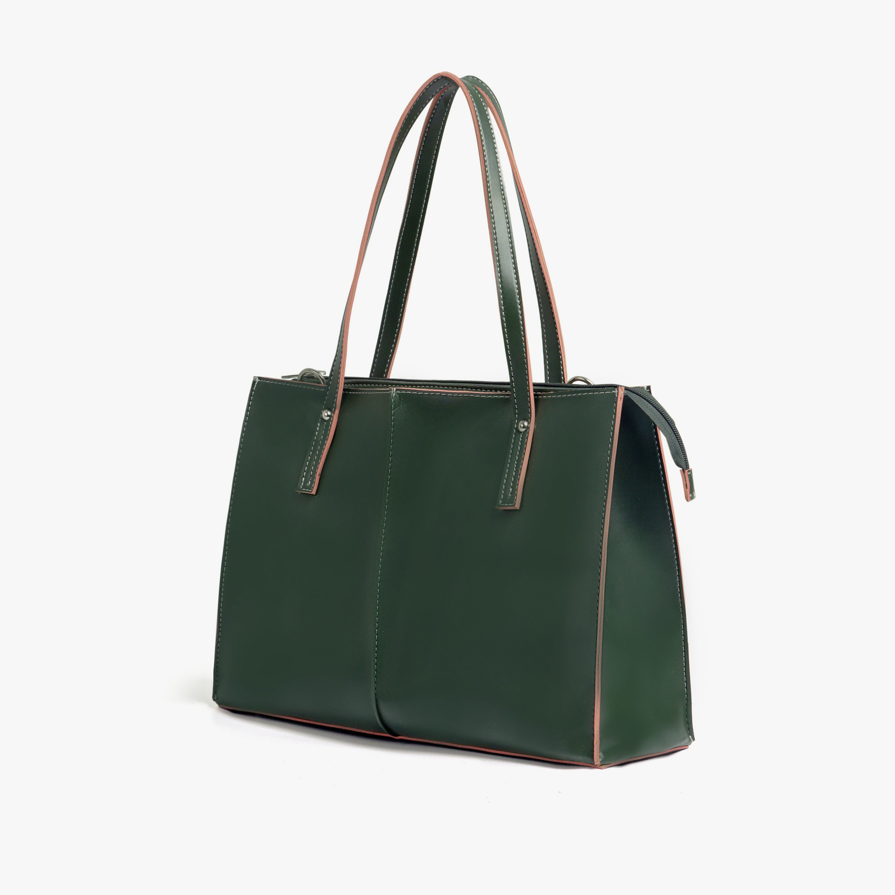 Army green work tote bag