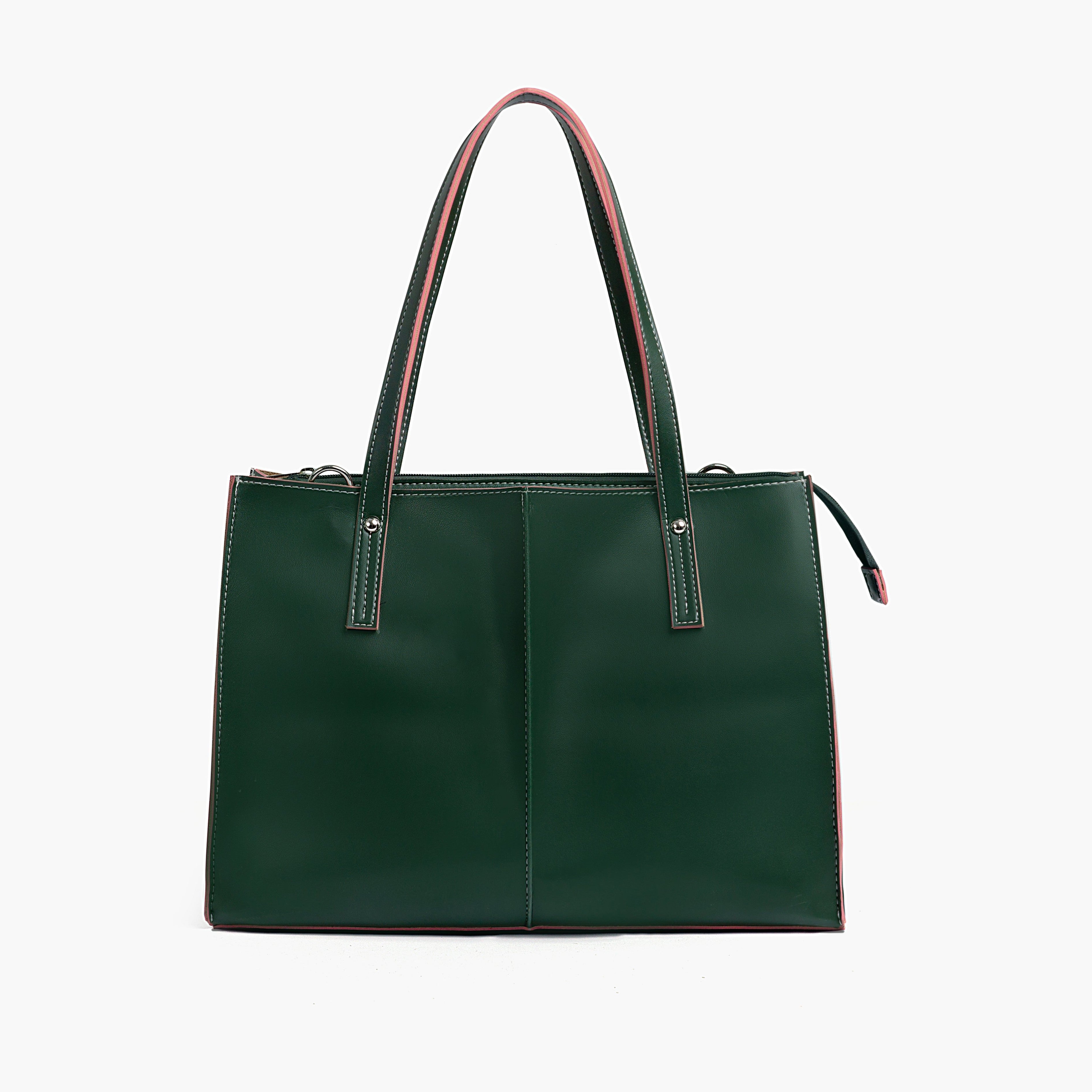 Army green work tote bag