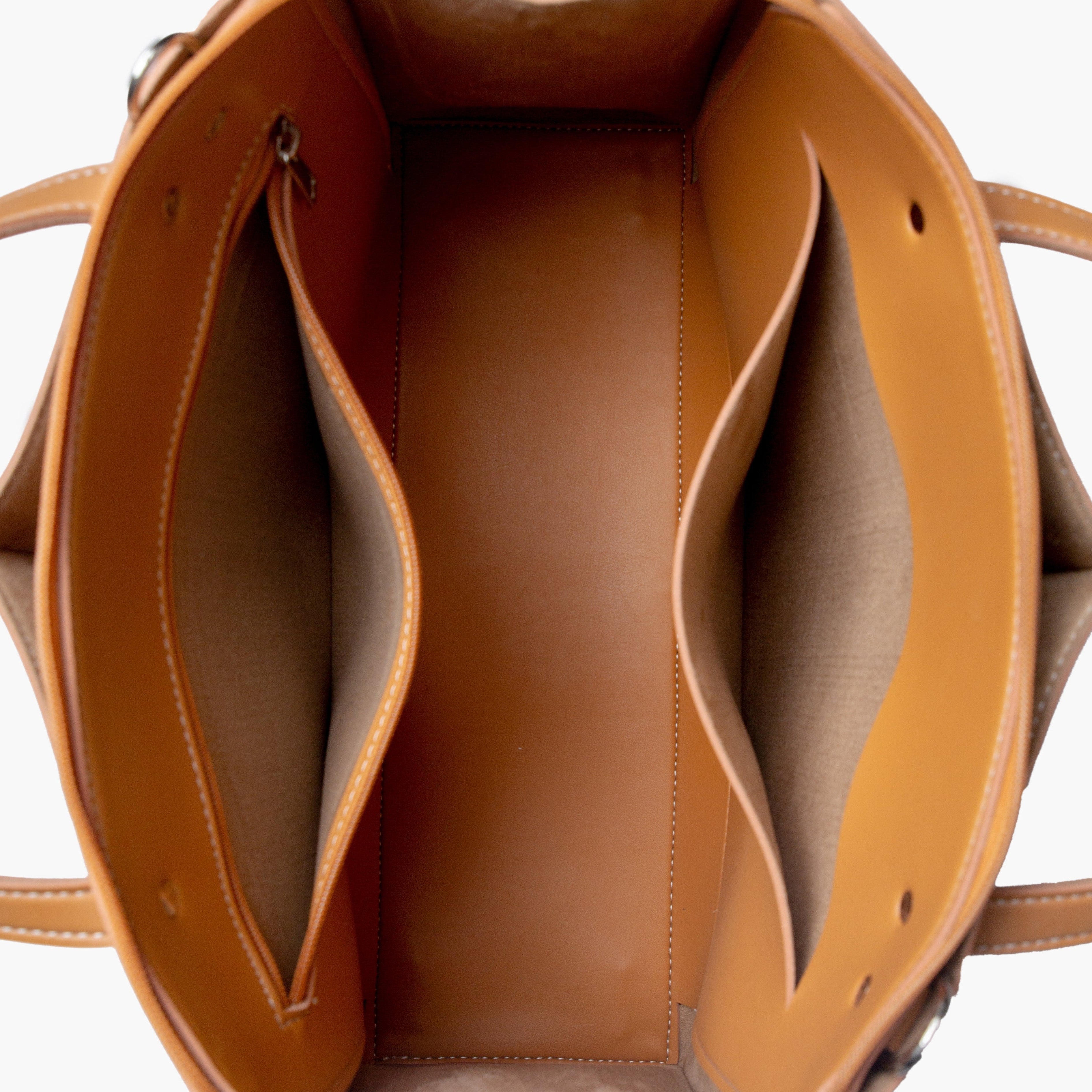Mustard work tote bag