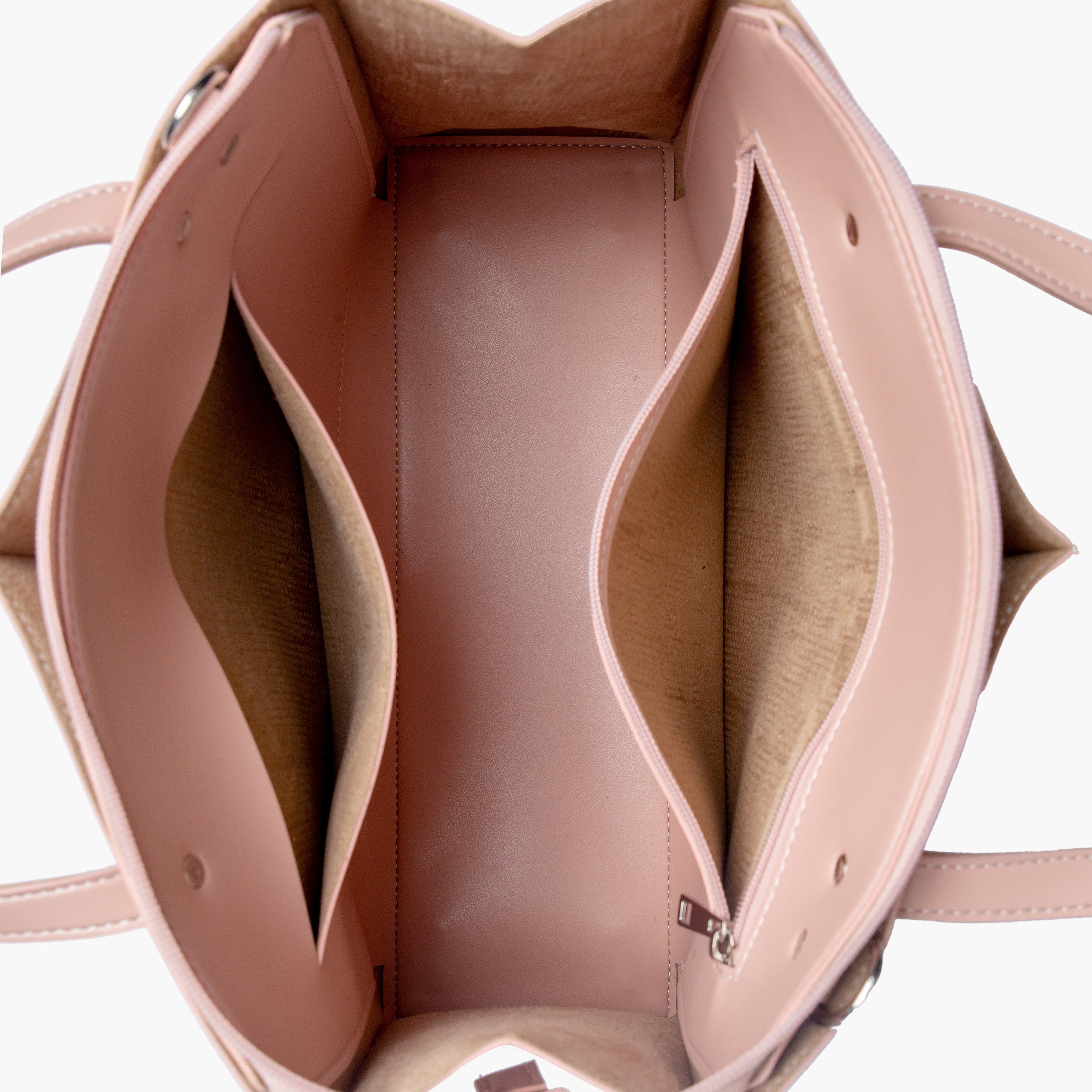Peach work tote bag