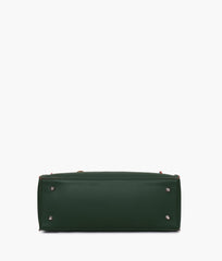 Army green satchel tote bag