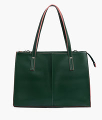Army green work tote bag