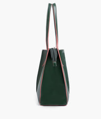 Army green work tote bag