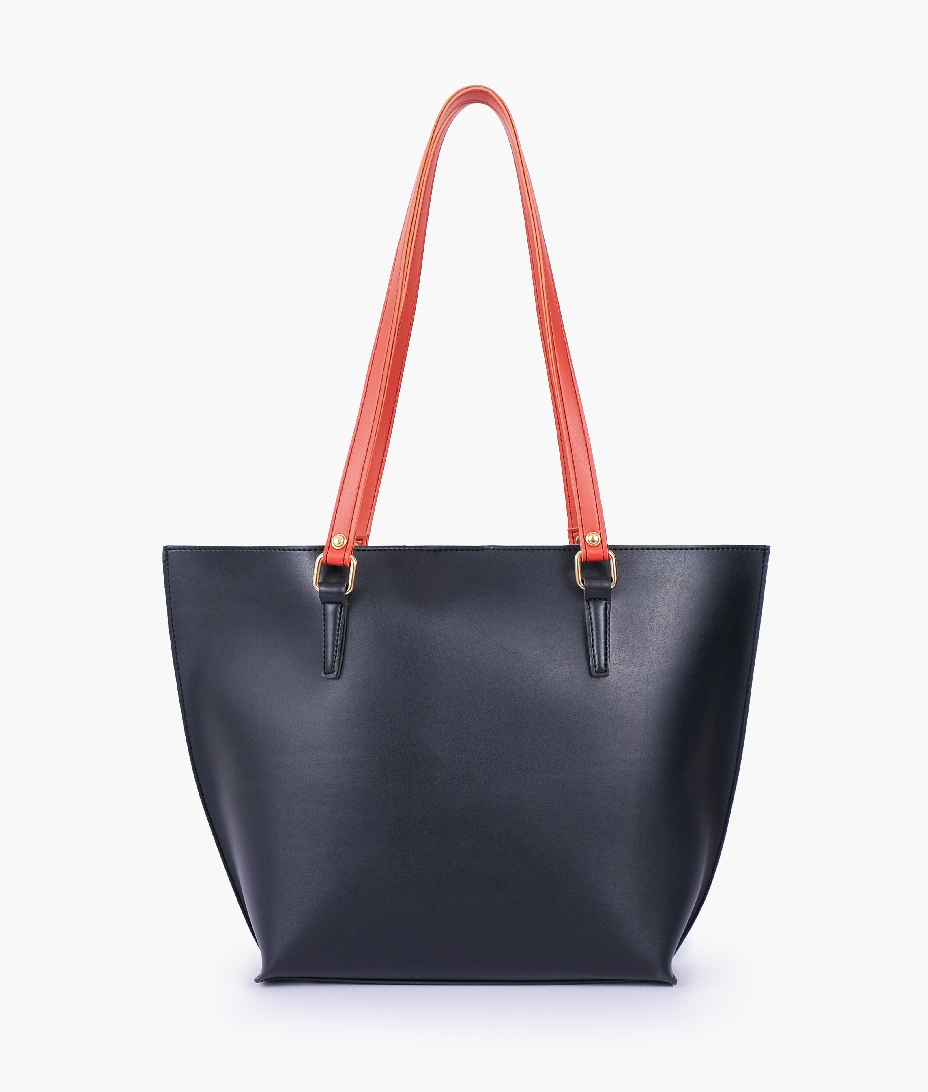 Black centre-stripe tote bag