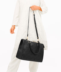 Black on-the-go handbag