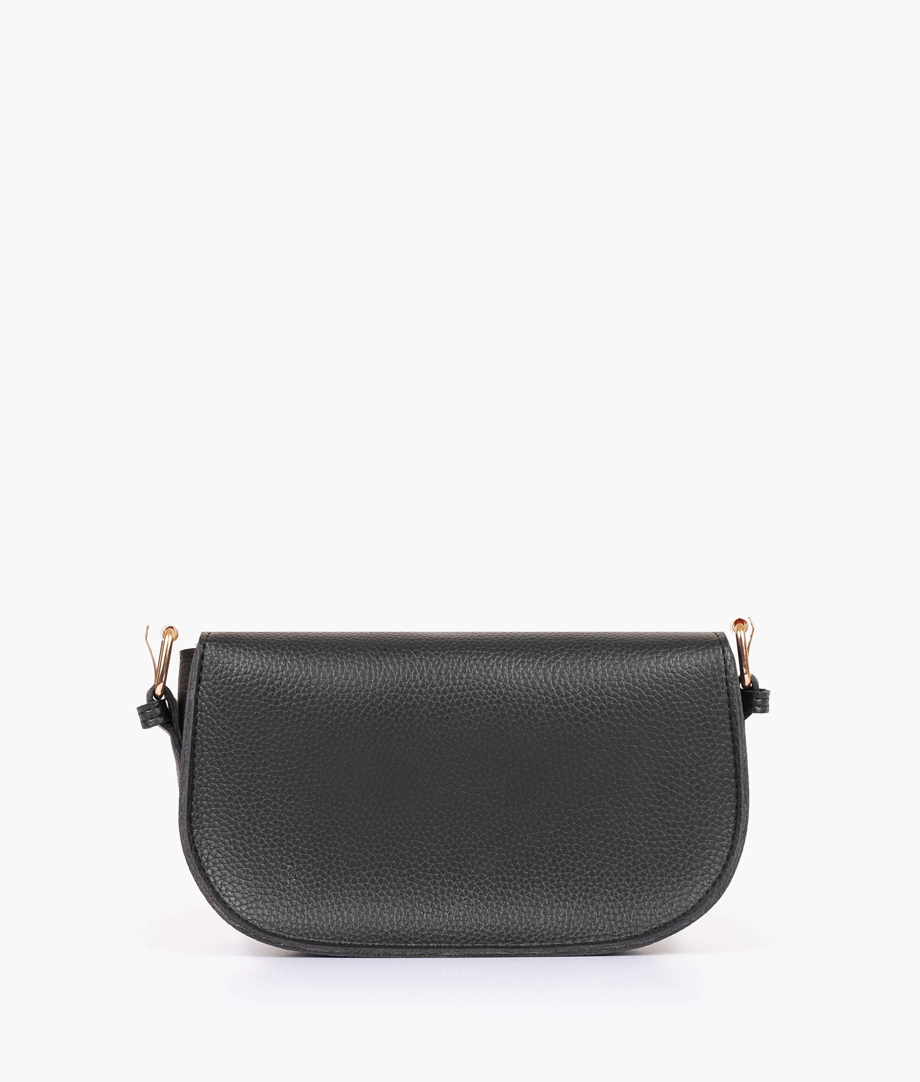 Black east-west shoulder bag
