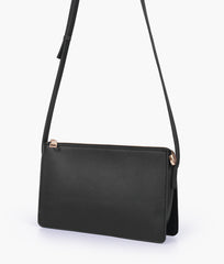 Black flat purse