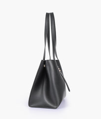 Black mini tote bag