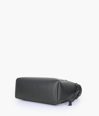 Black minimalist tote