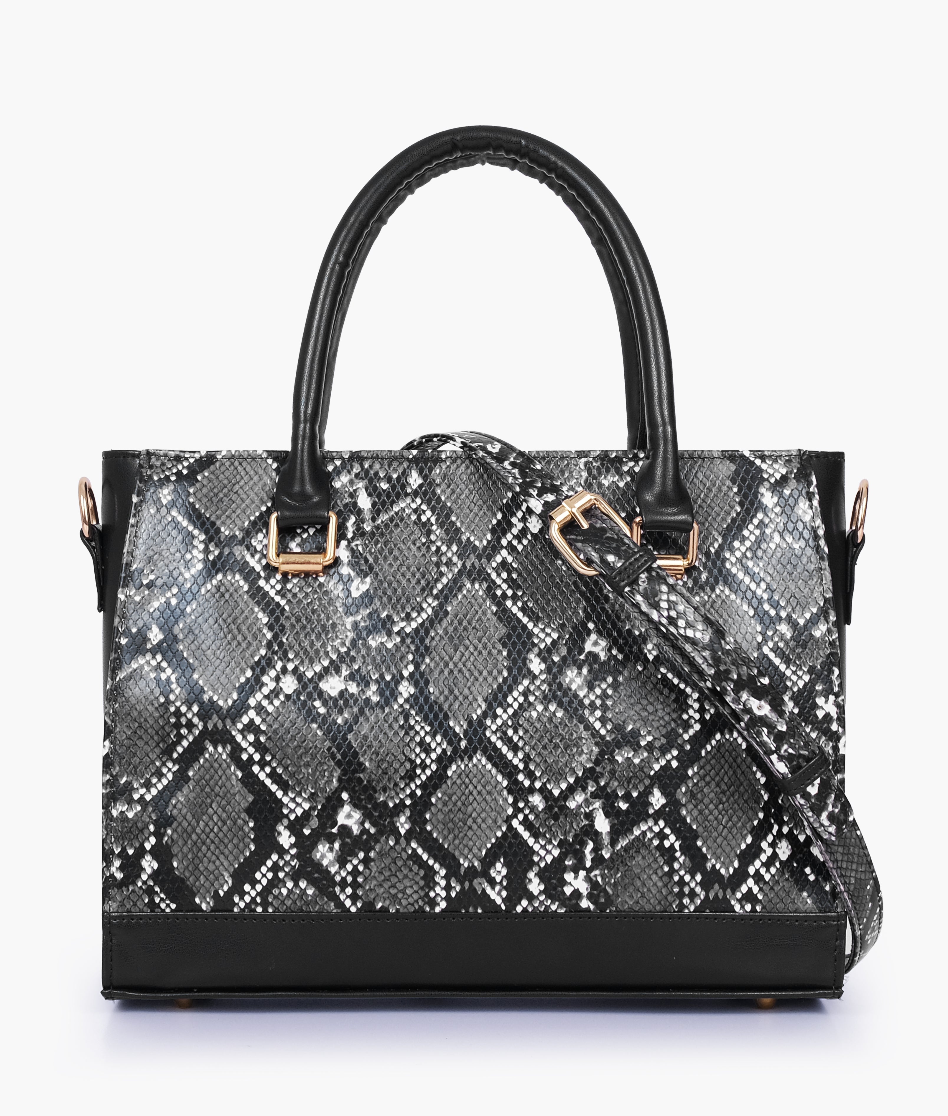 Black snake handbag