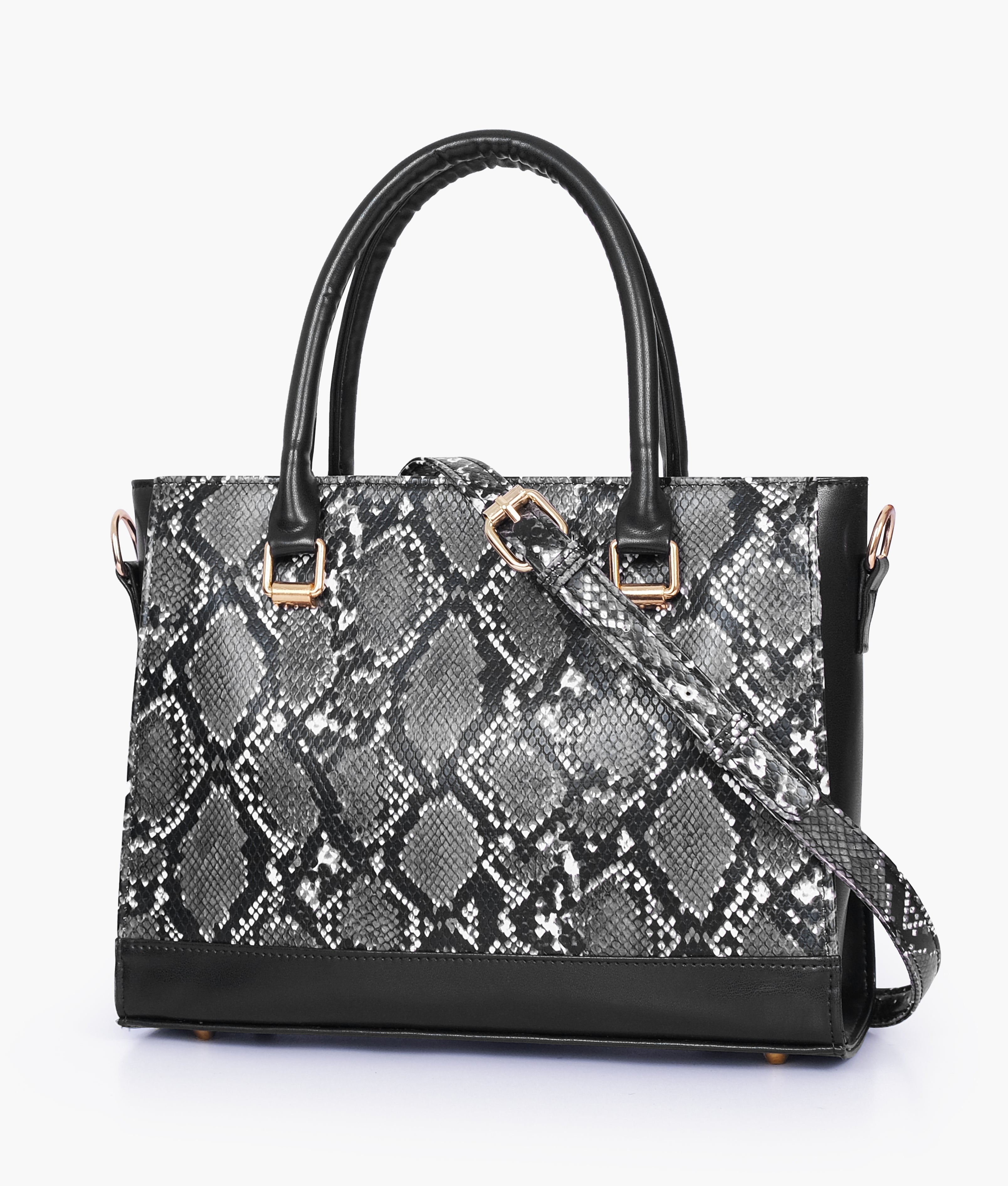 Black snake handbag