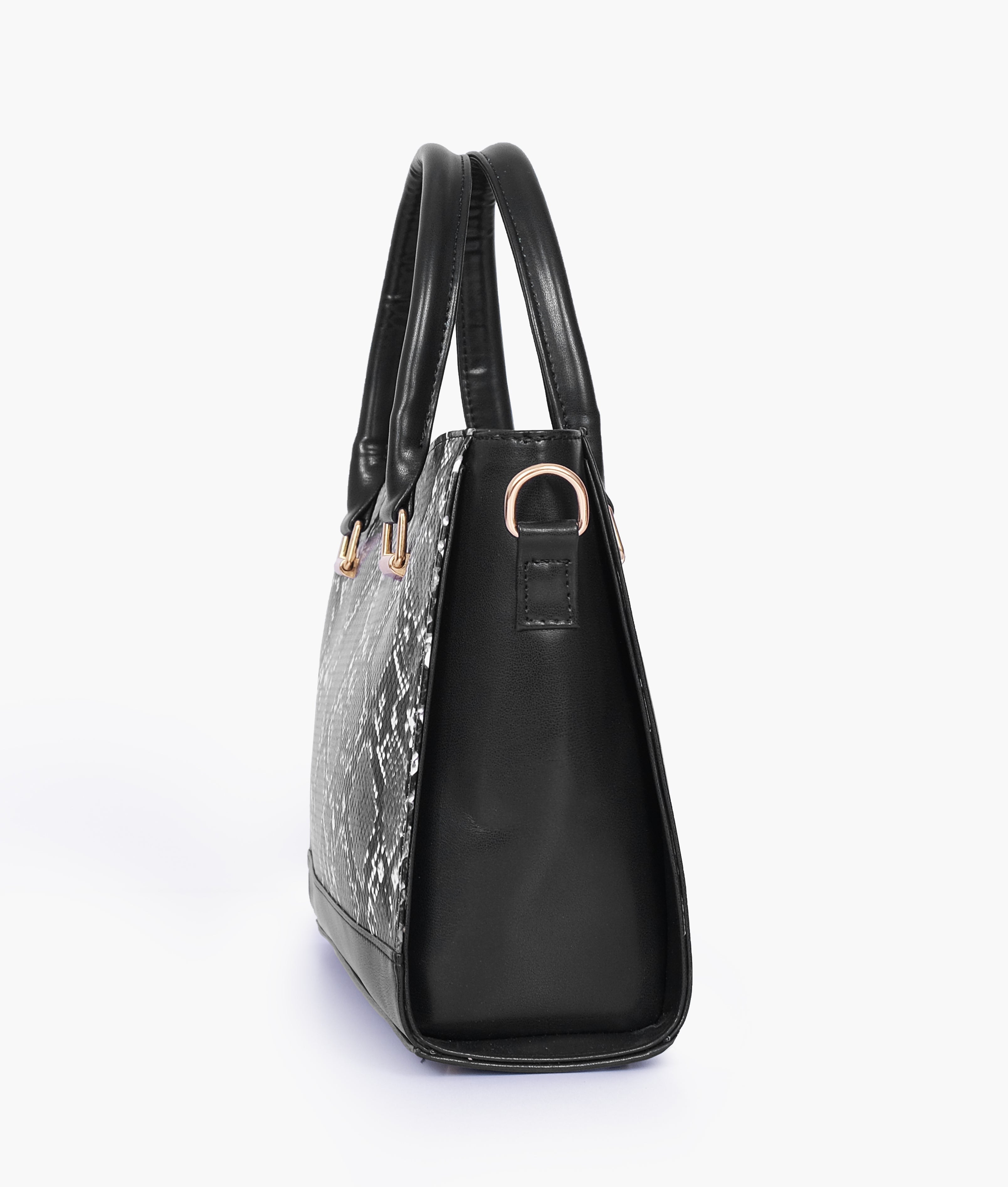 Black snake handbag