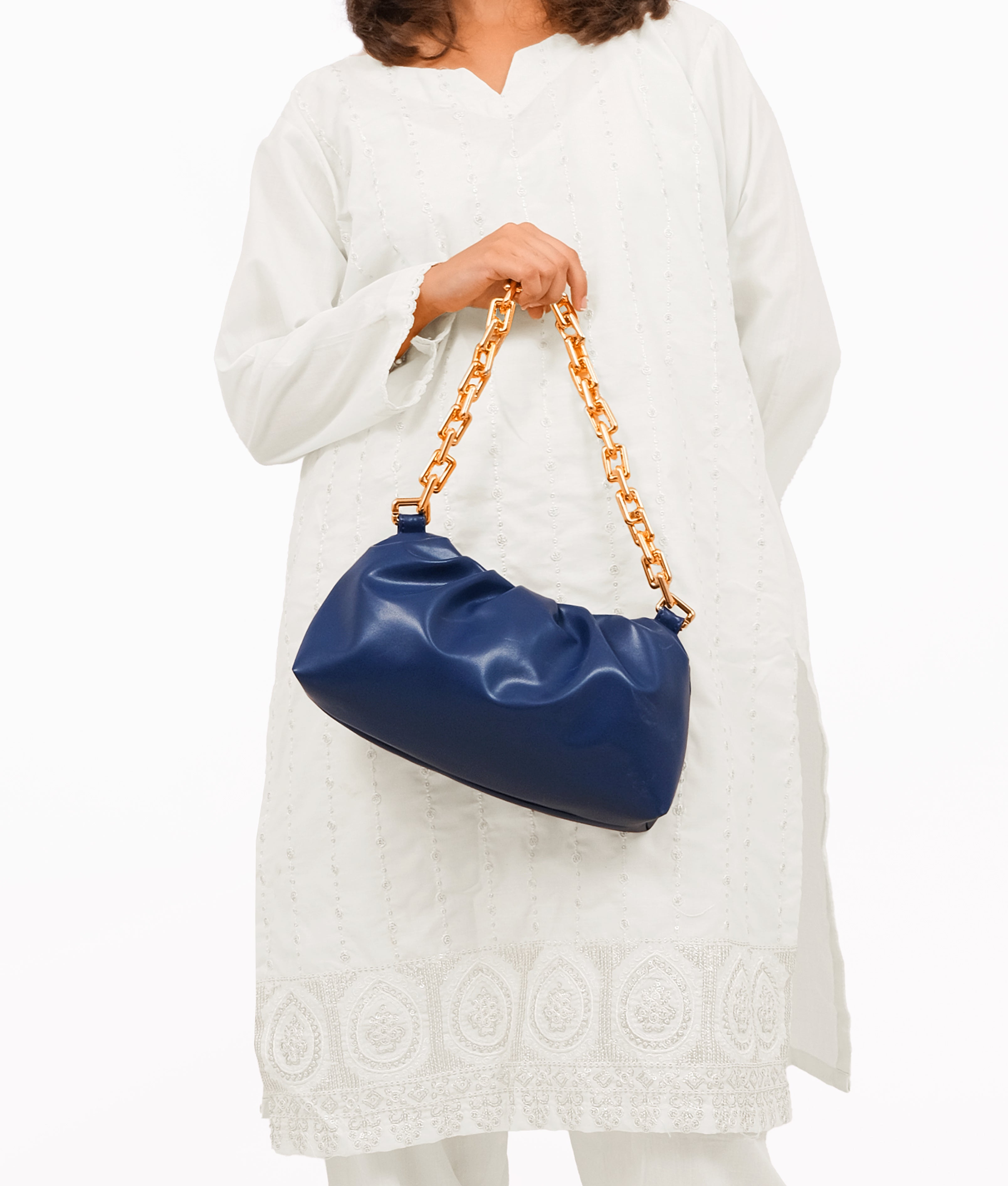 Blue cloud bag