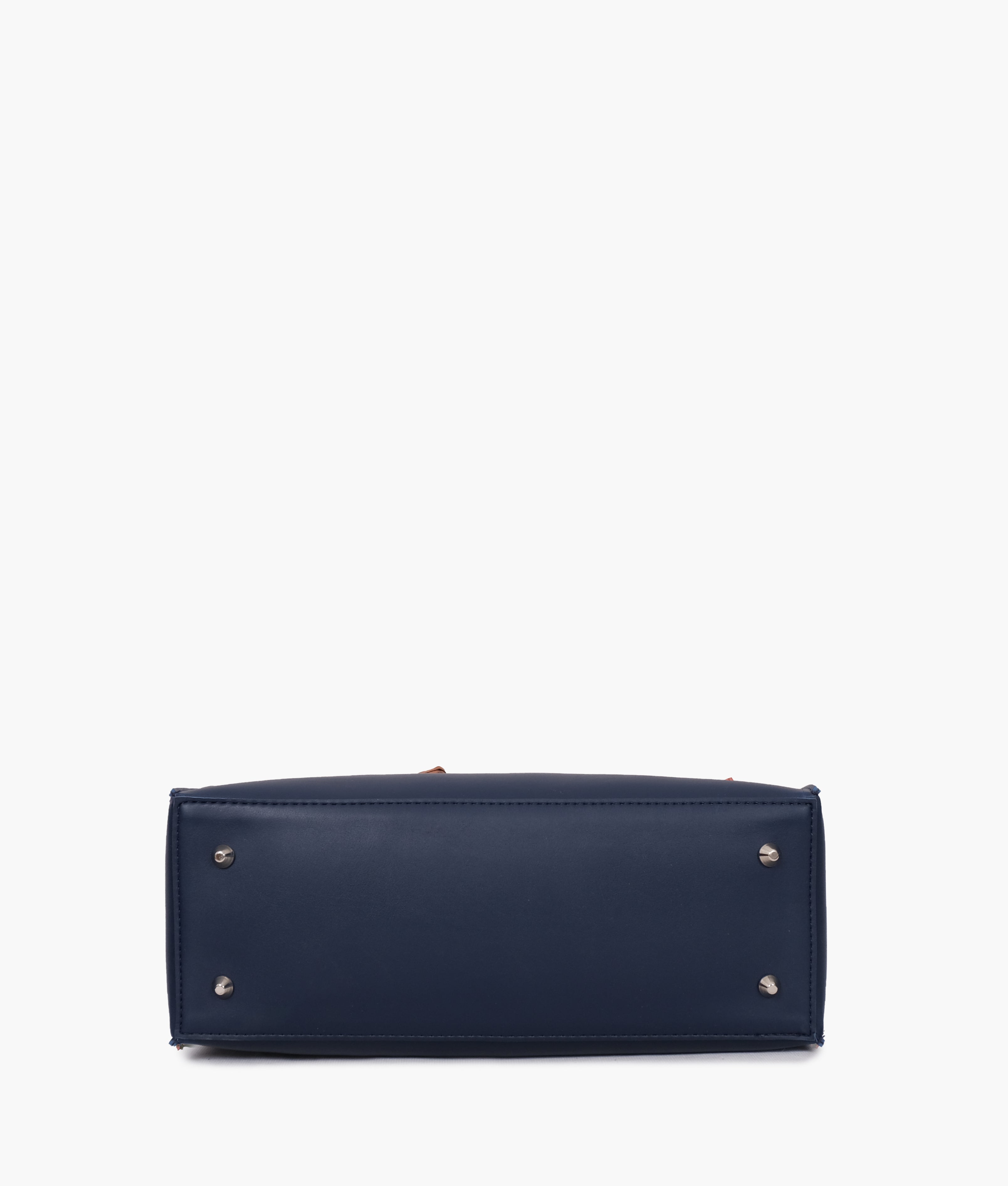 Blue satchel tote bag