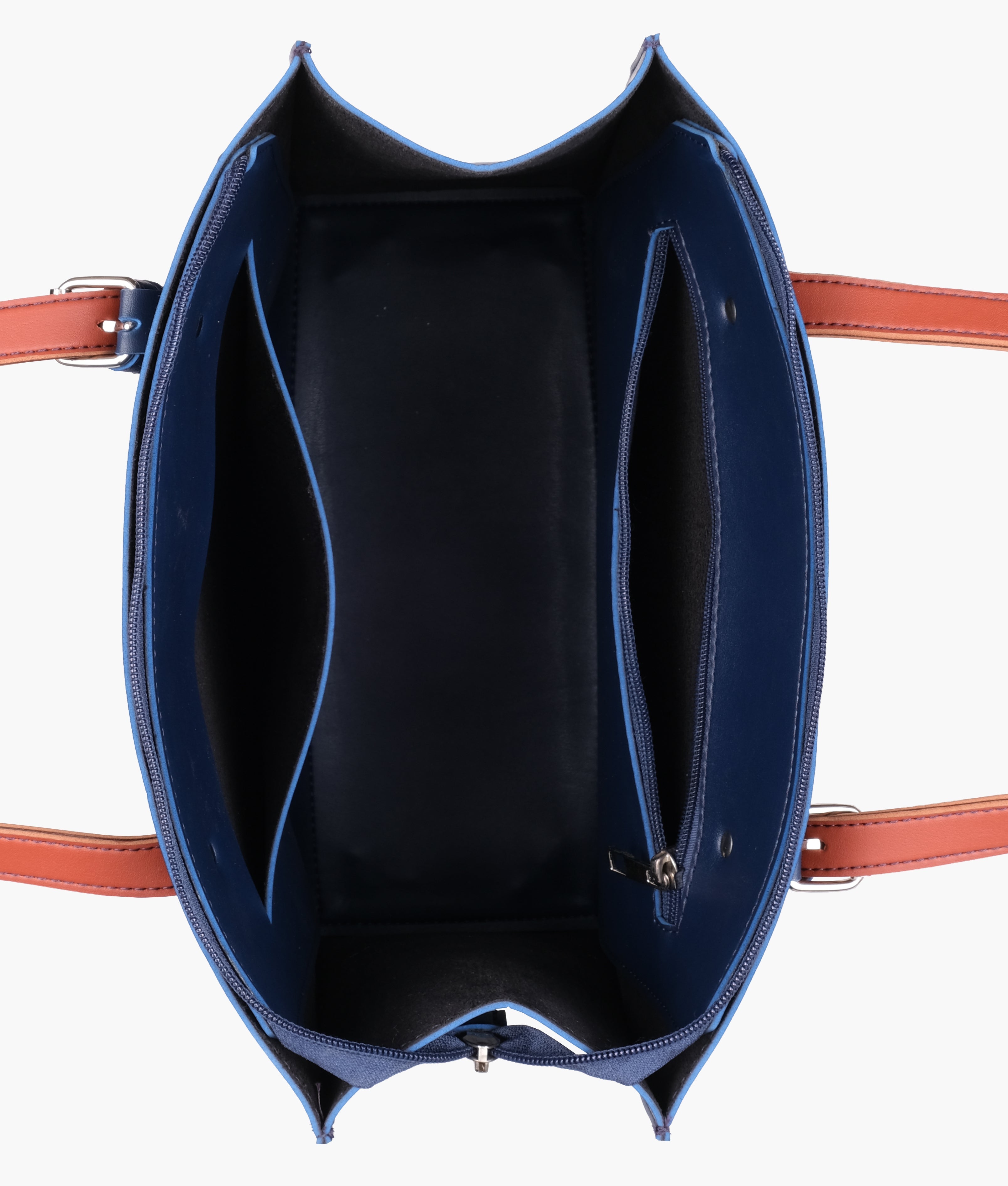 Blue satchel tote bag