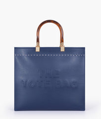 Blue signature tote bag