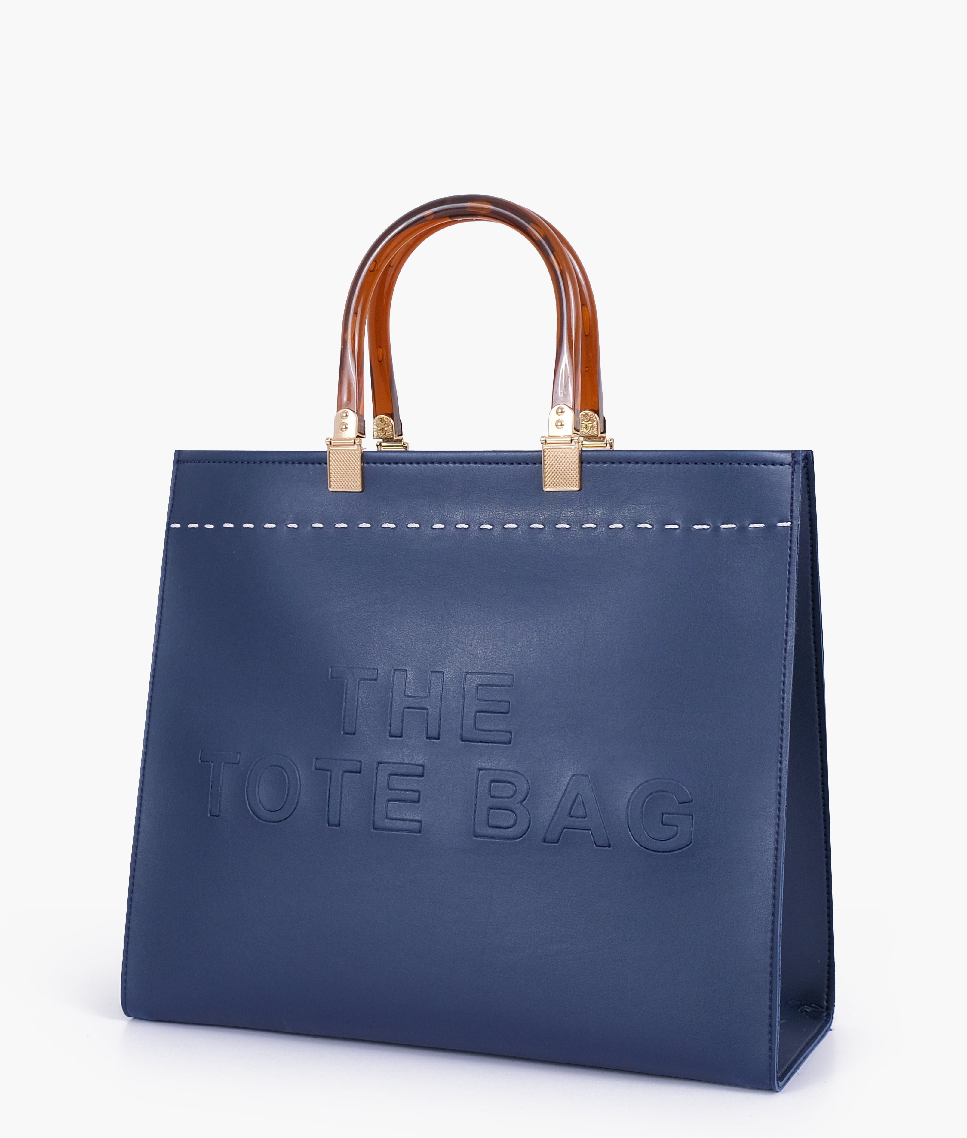 Blue signature tote bag
